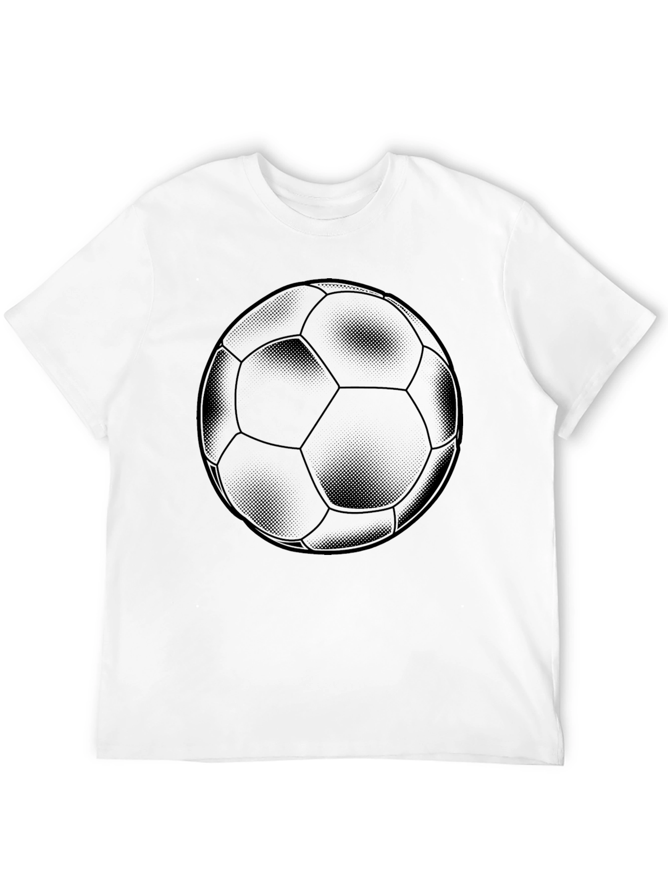 Black Soccer Ball Graphic T-Shirt - Black view 12