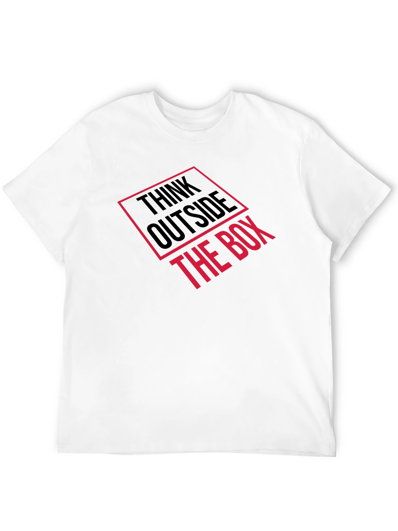 Black Think Outside the Box Graphic Tee - Black view 12