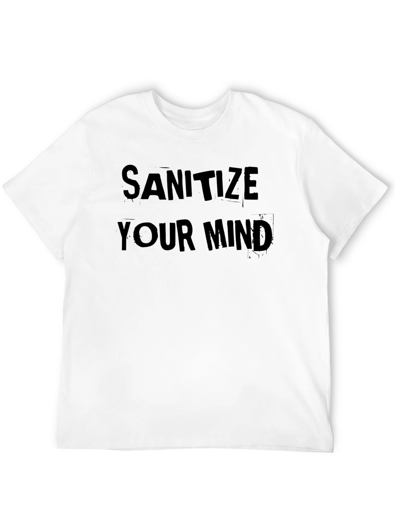 Black Sanitize Your Mind Graphic T-Shirt view 12