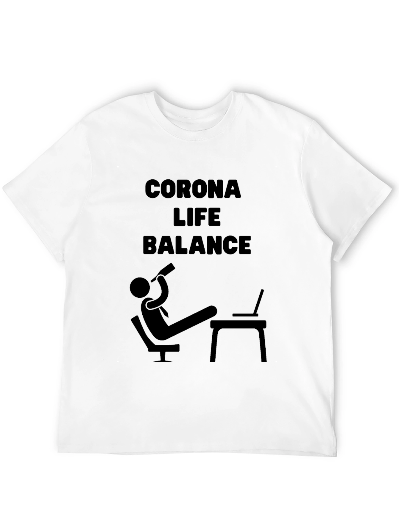 Black Corona Life Balance T-Shirt view 12