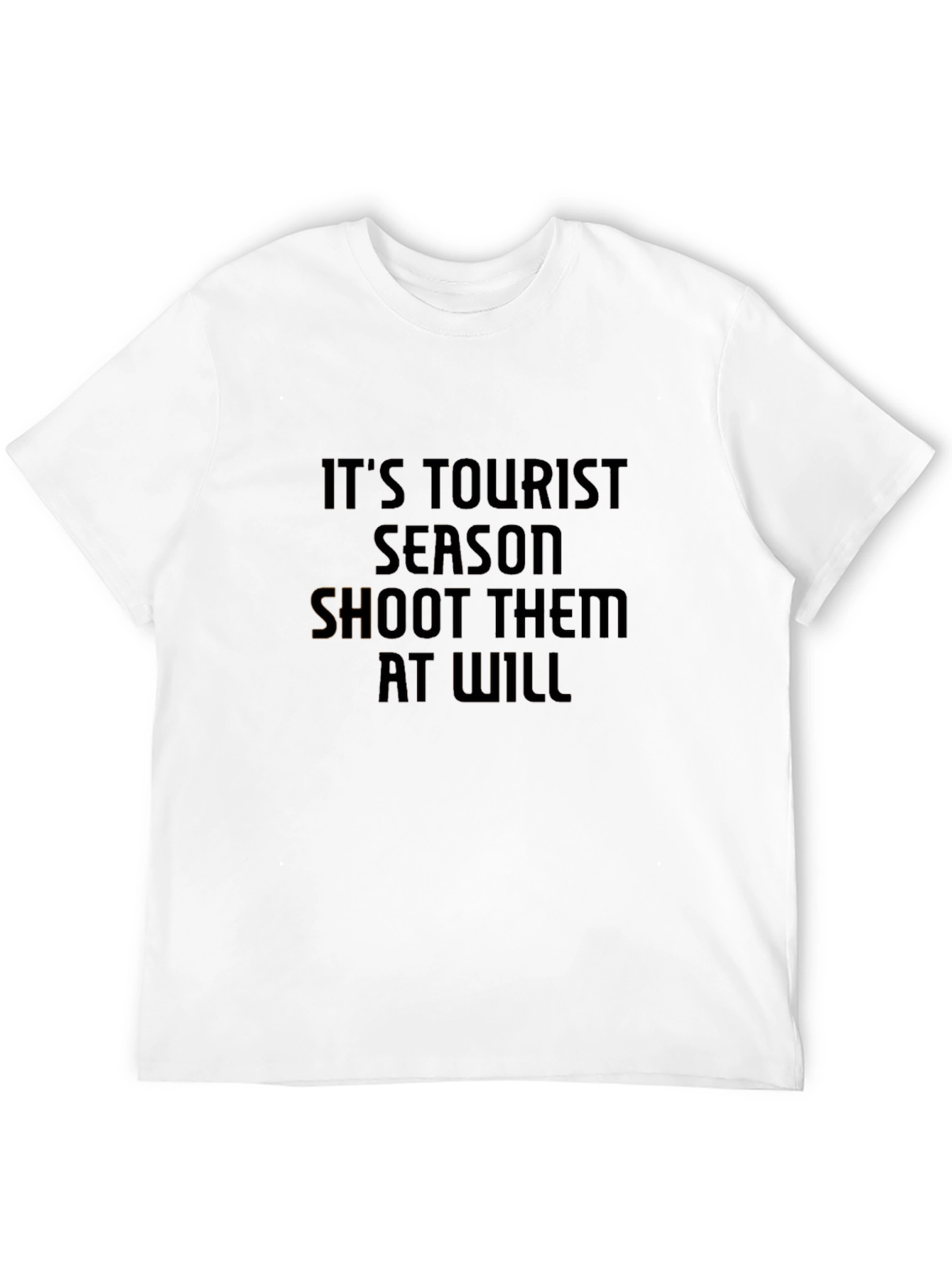 Black It's Tourist Season Graphic T-Shirt view 12