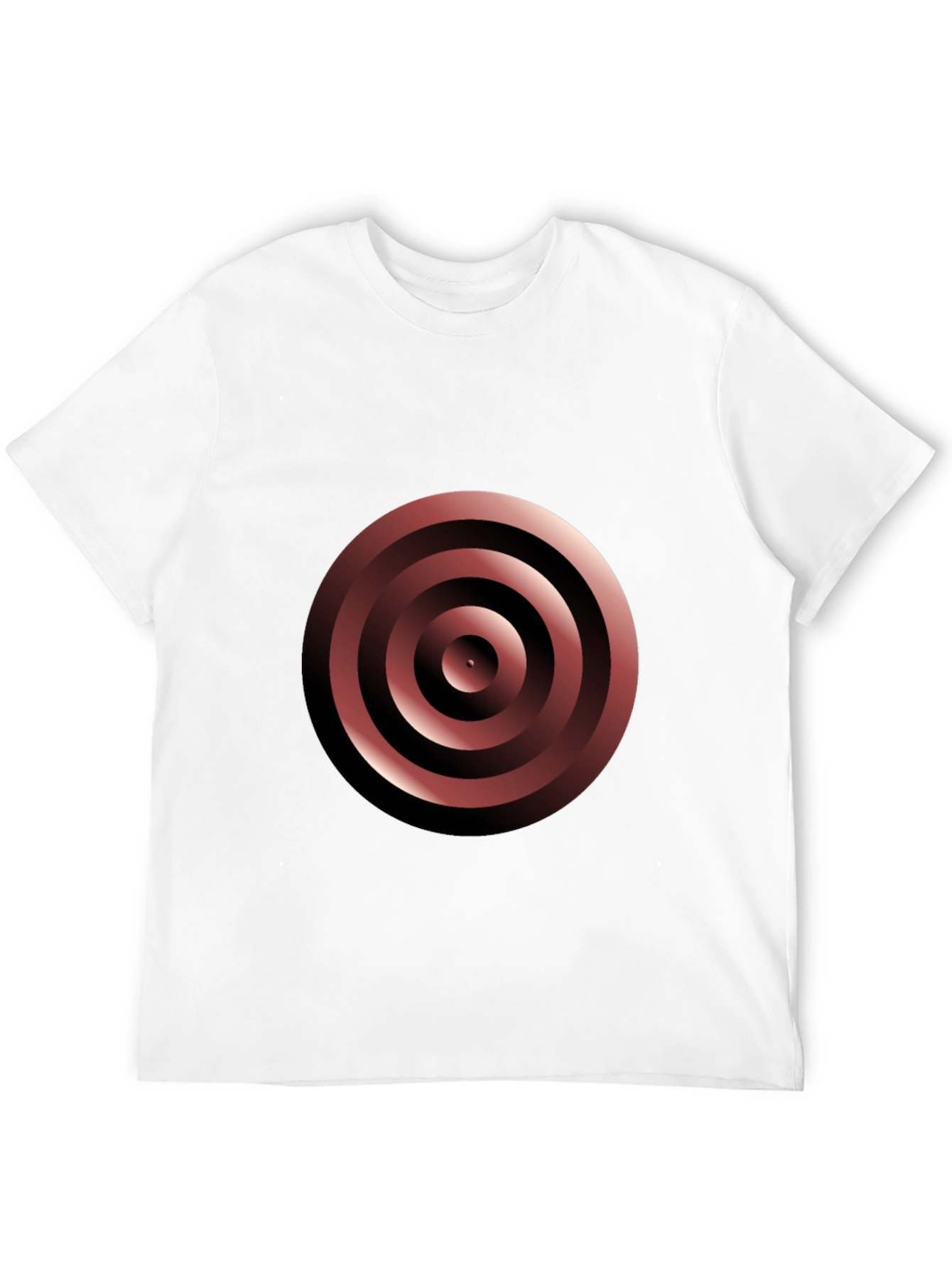 Black Target Graphic Tee - Modern Geometric Design view 12