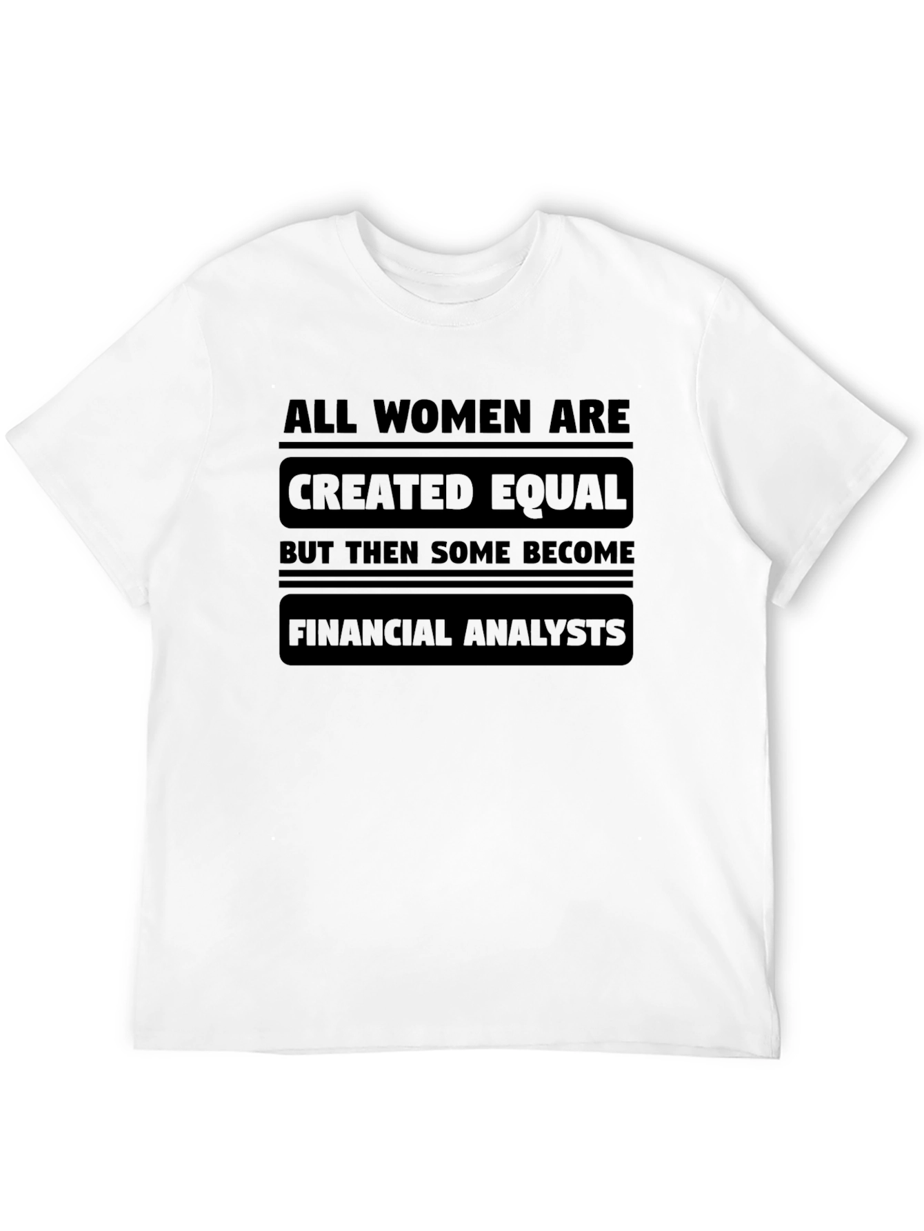 Black Financial Analyst Women's Graphic Tee - Black view 12