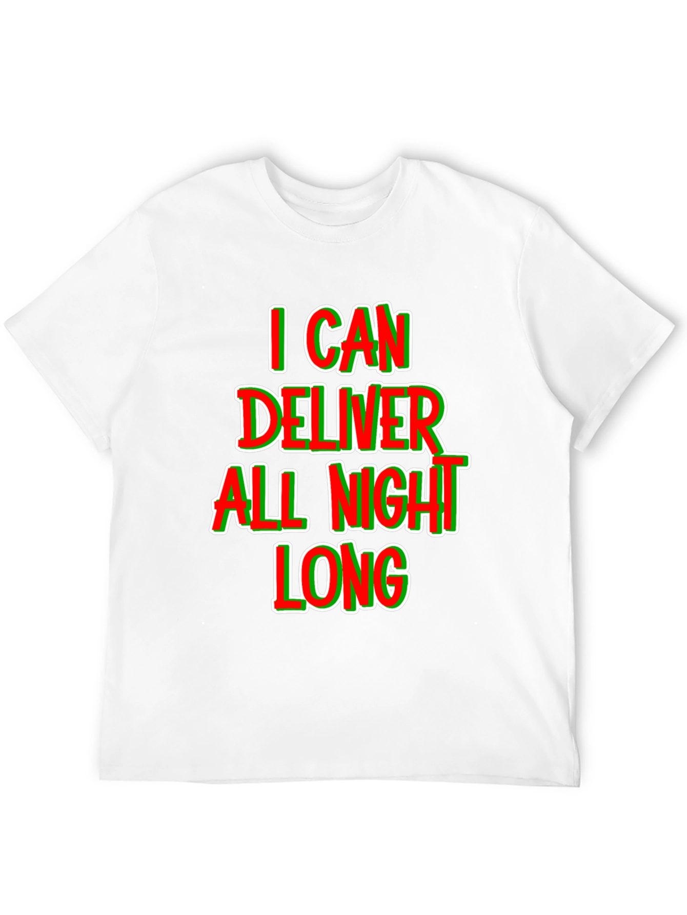 Black I Can Deliver All Night Long T-Shirt view 12