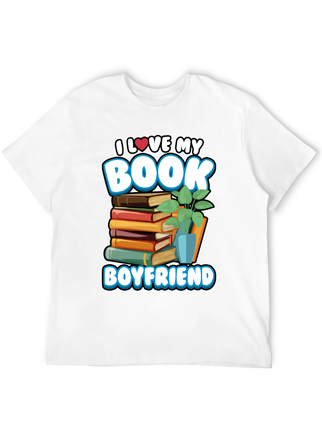 Black Book Boyfriend T-Shirt -  I Love My Book view 12