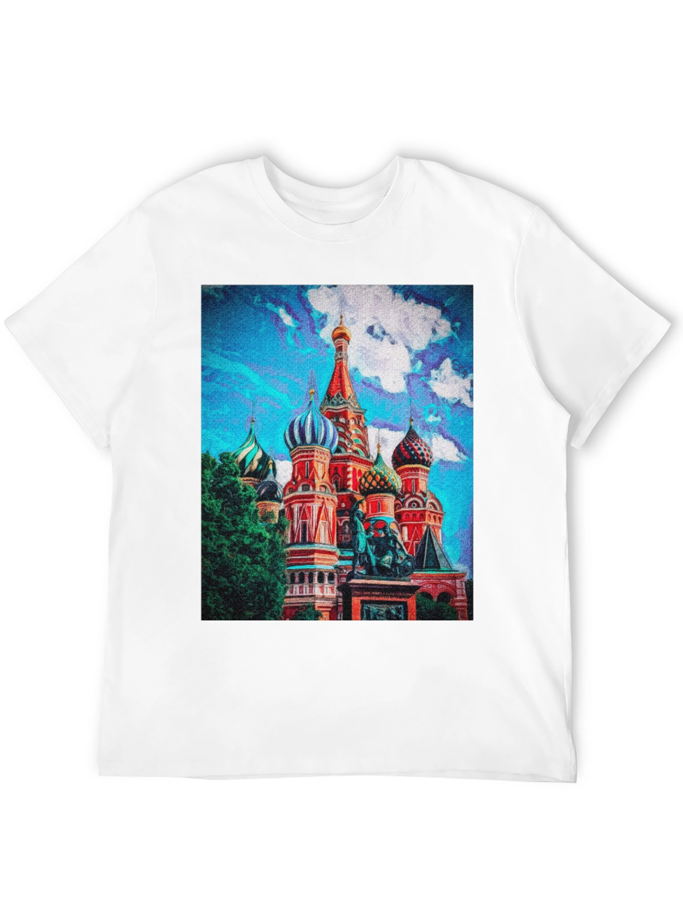 Black St. Basil's Cathedral Graphic T-Shirt view 12