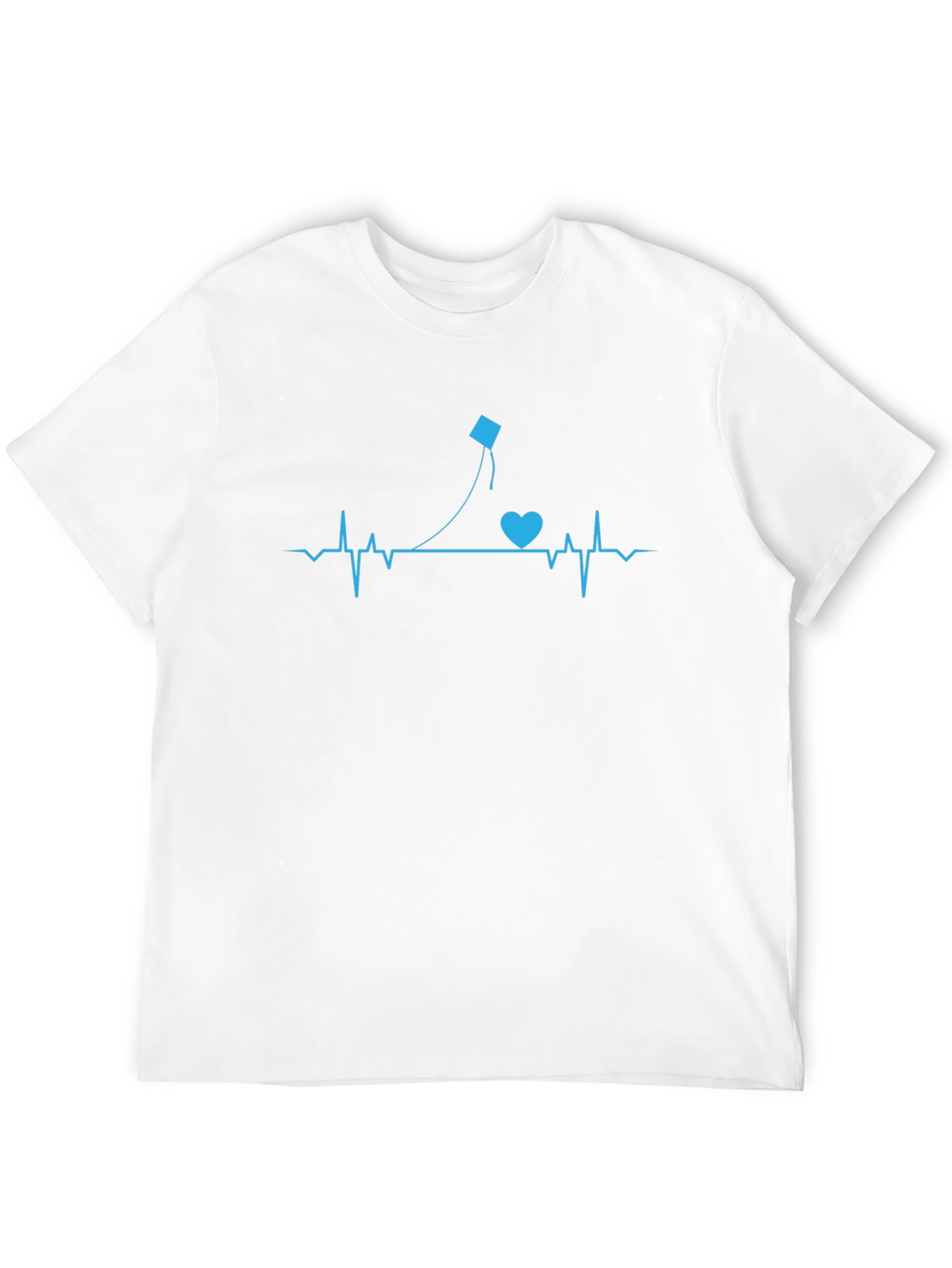Black Heartbeat Kite T-Shirt - Love to Fly! view 12