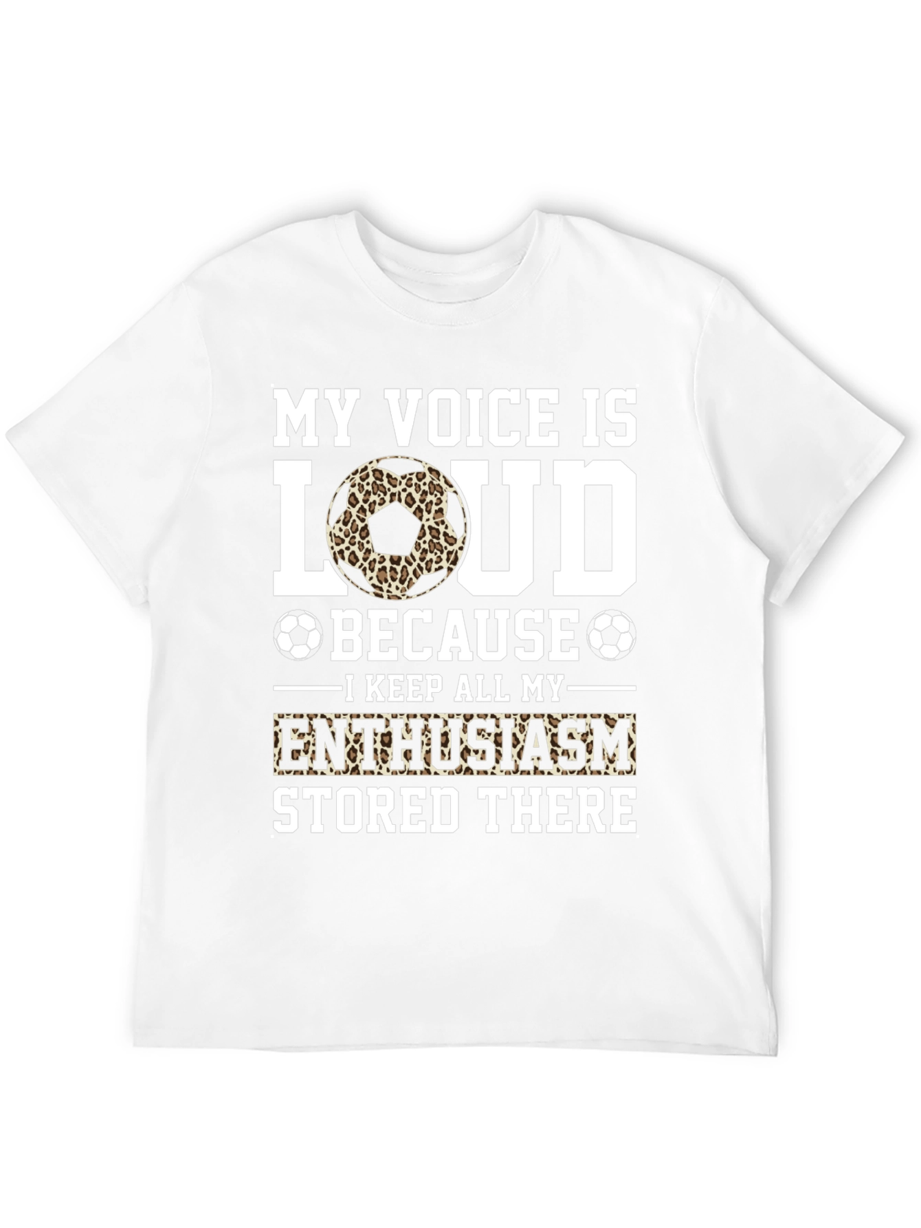 Black My Voice is Loud Soccer Fan T-Shirt view 12