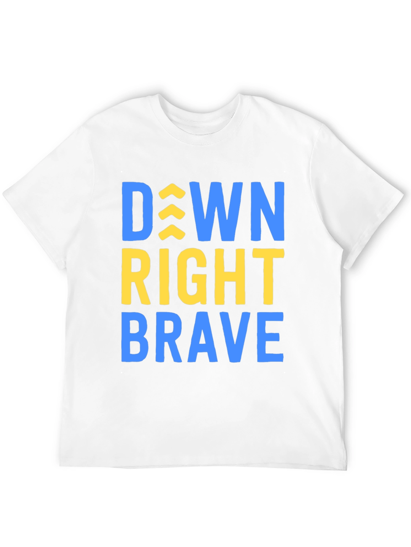 Black Down Right Brave T-Shirt - Inspirational Tee view 12