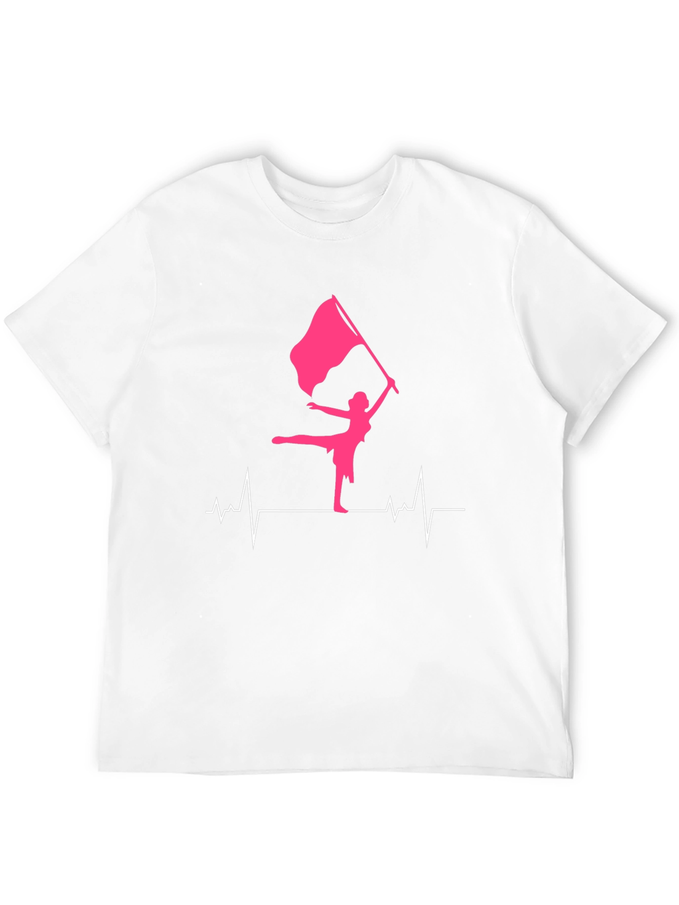 Black Color Guard Heartbeat T-Shirt view 12