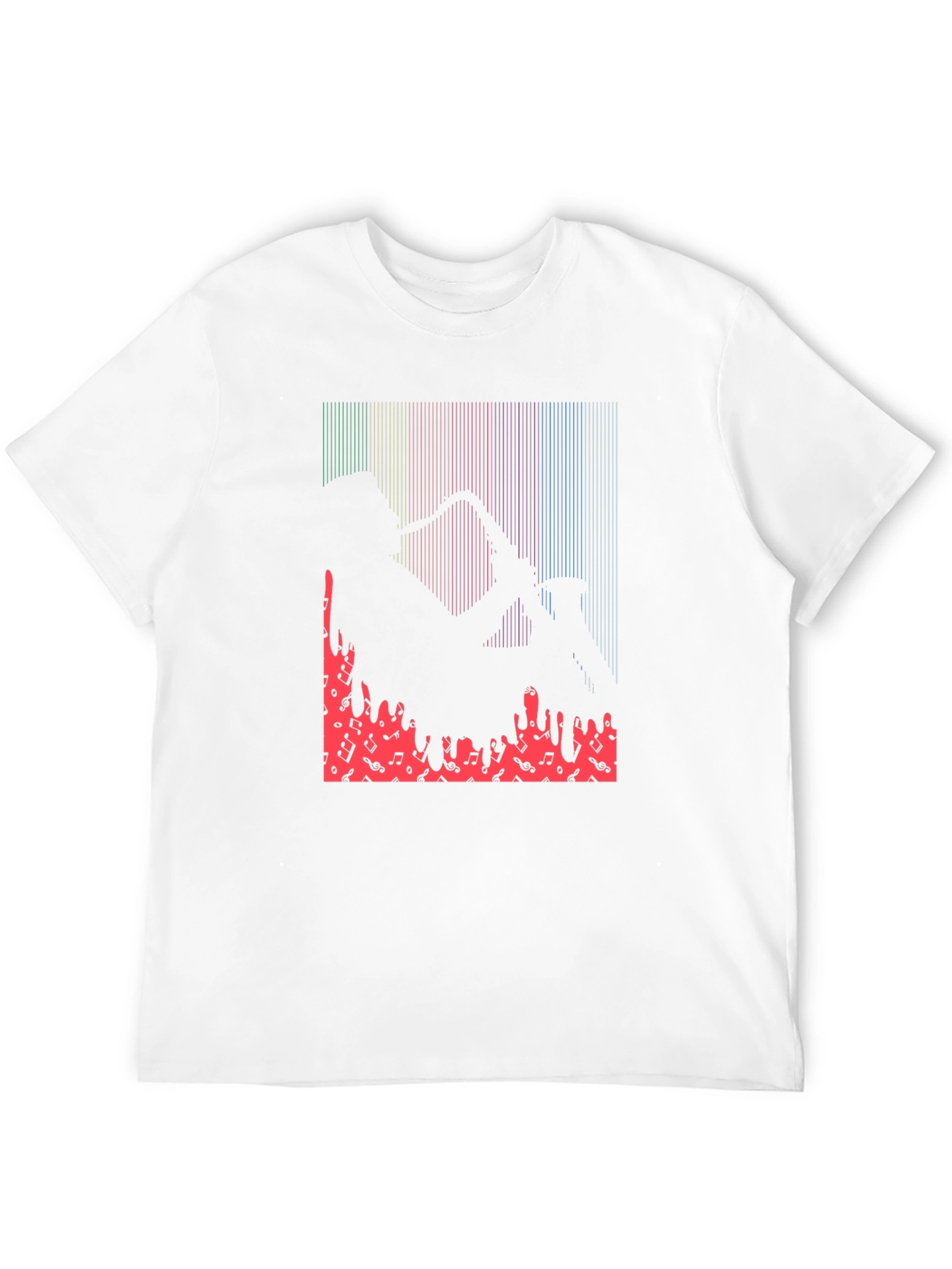 Black Saxophone Player Graphic Print T-Shirt view 12