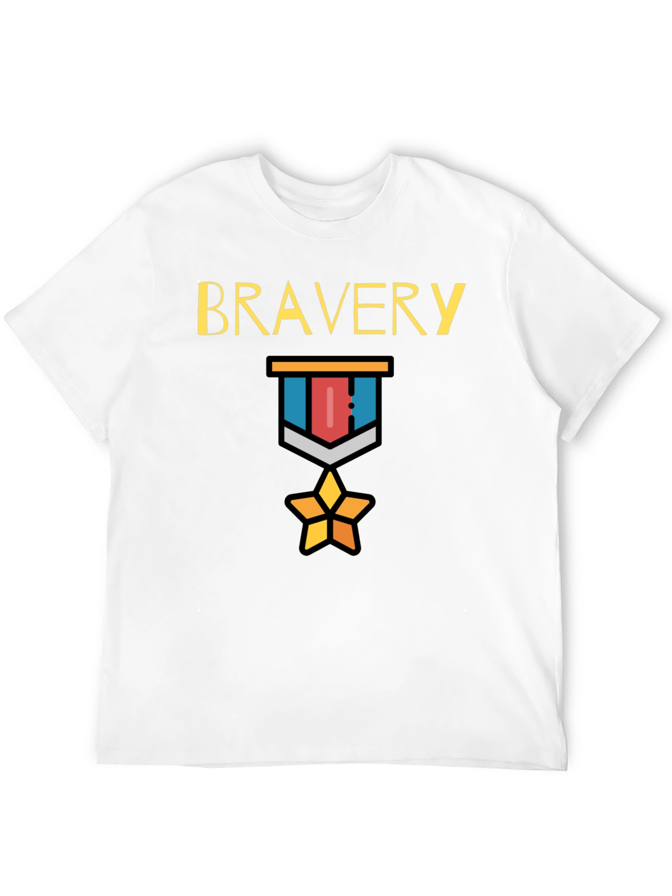 Black Bravery Medal Graphic Tee - Mens Black T-Shirt view 12
