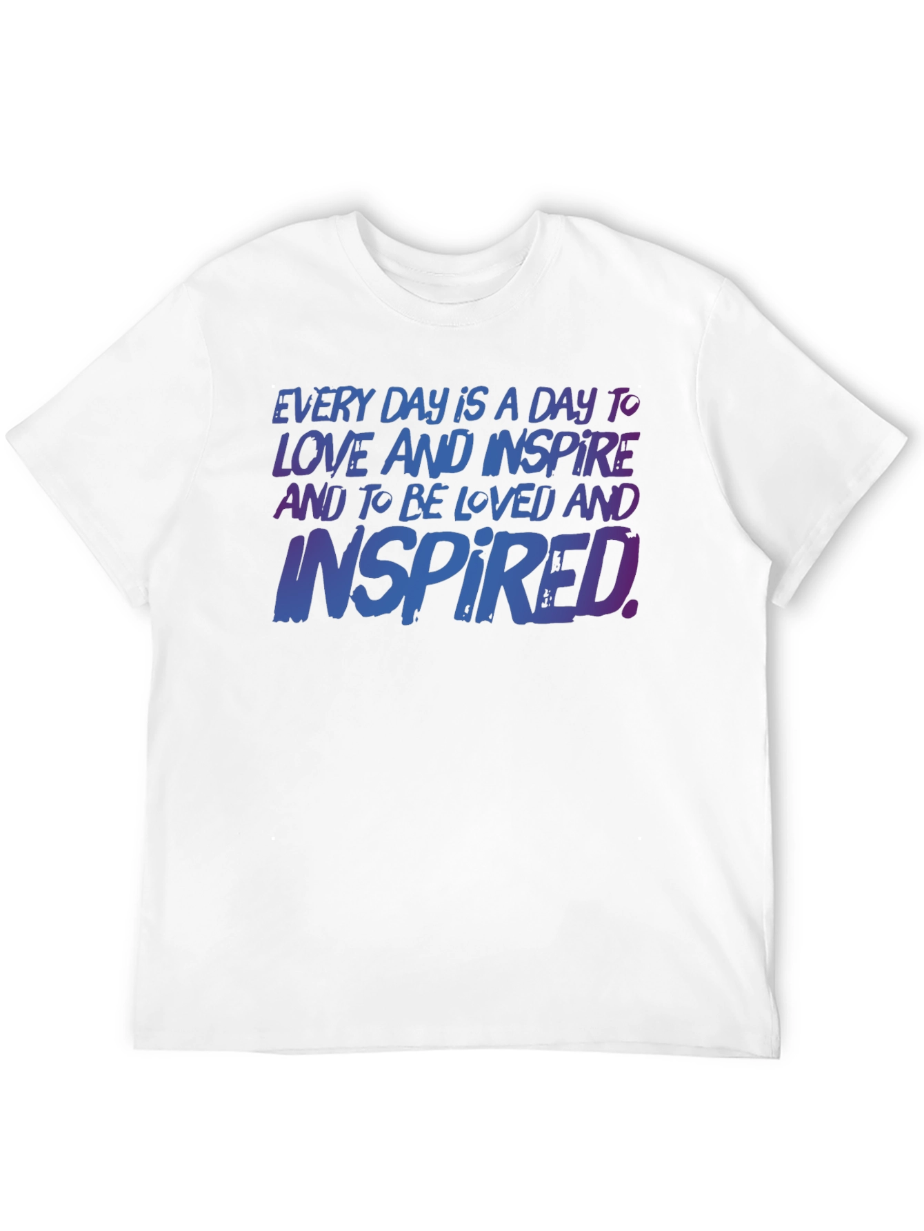 Black Inspirational T-Shirt: Love & Inspire Every Day view 12