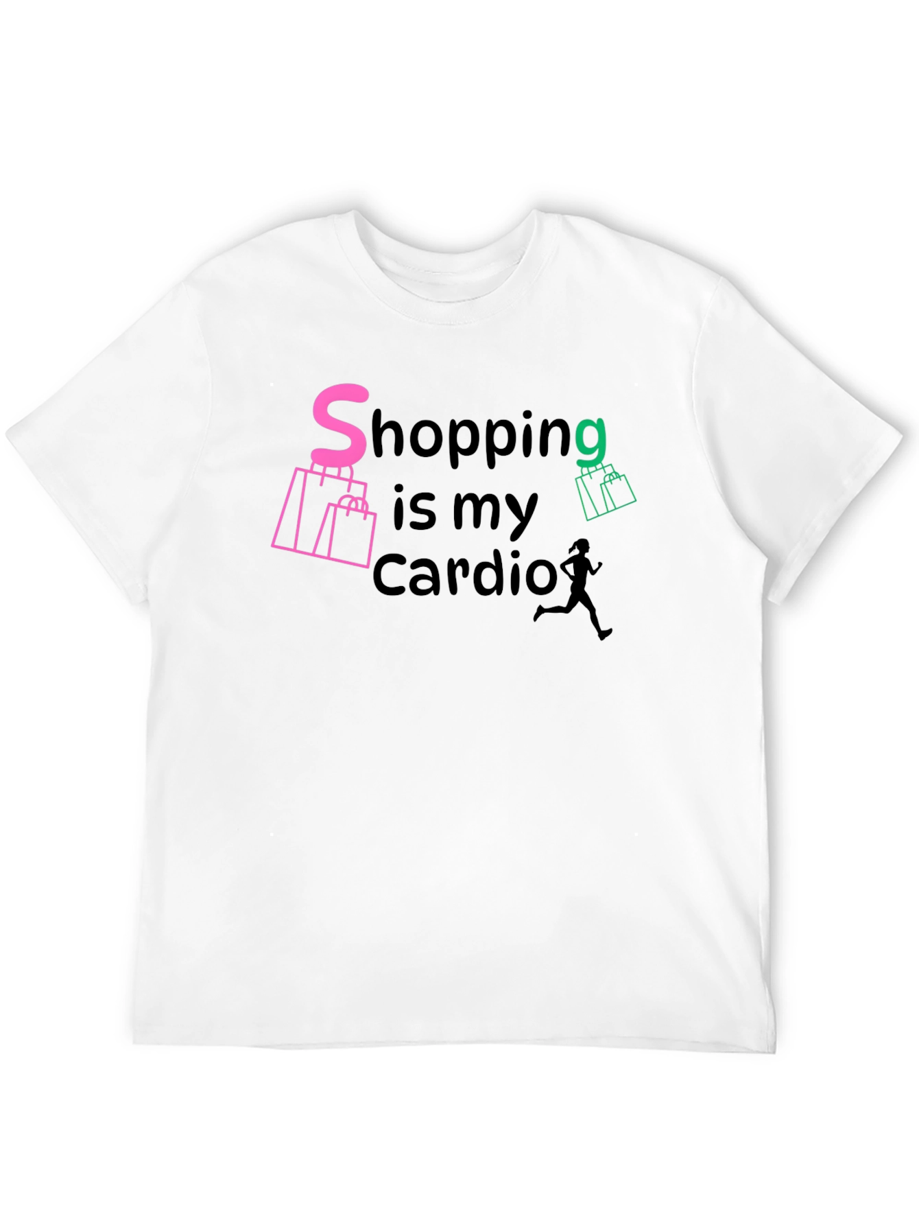 Black Shopping is My Cardio Graphic Tee view 12
