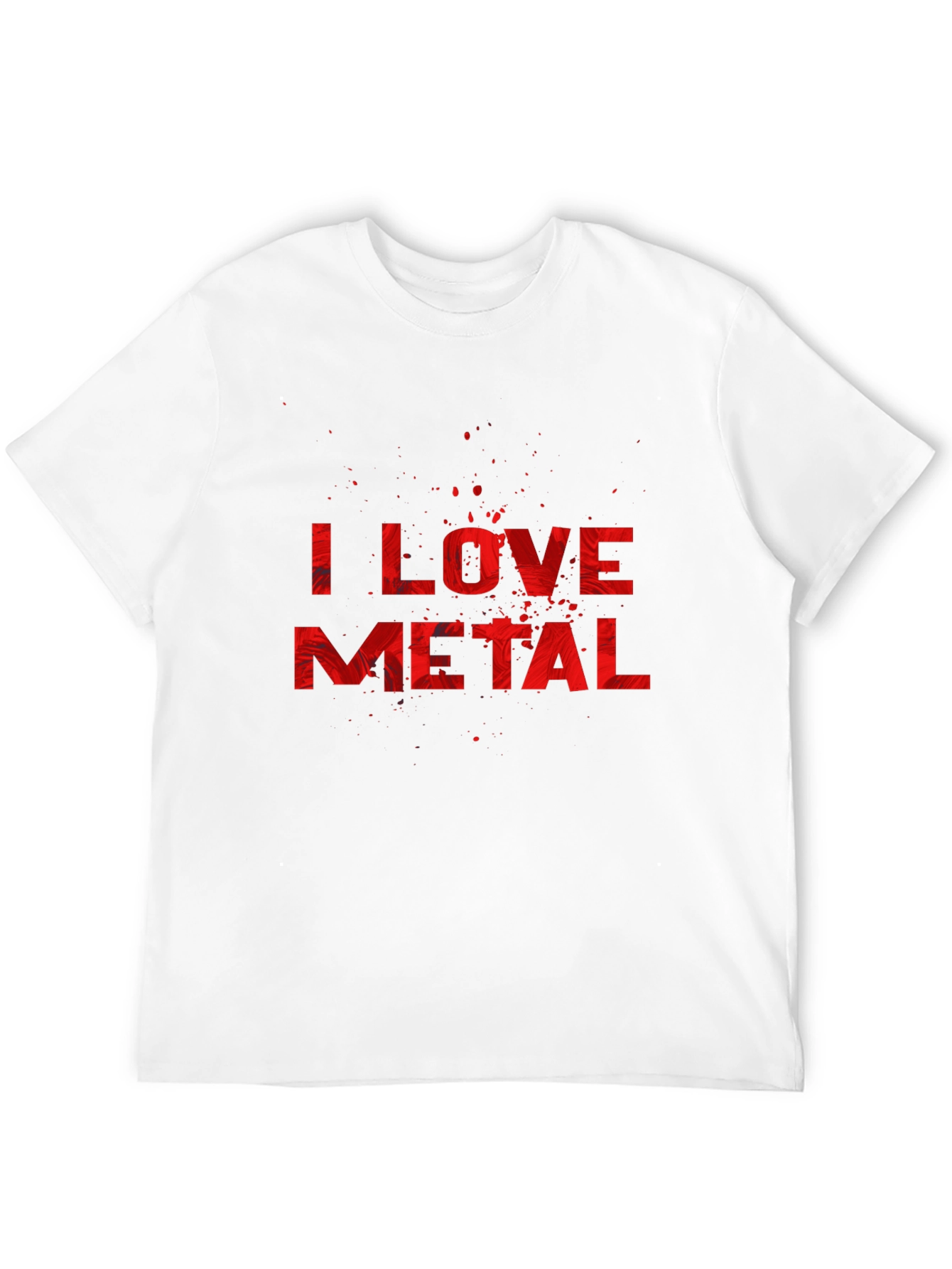 Black I Love Metal Graphic Tee view 12