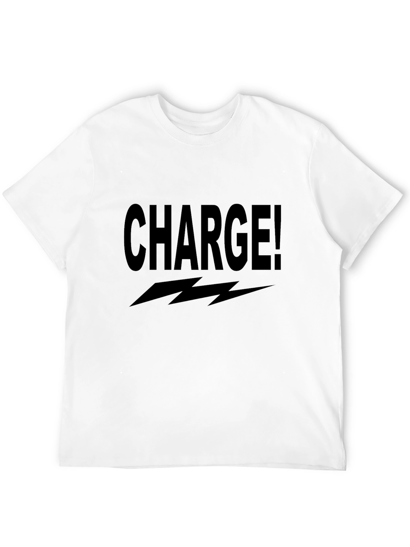 Black Charge! Graphic T-Shirt - Bold Statement Tee view 12