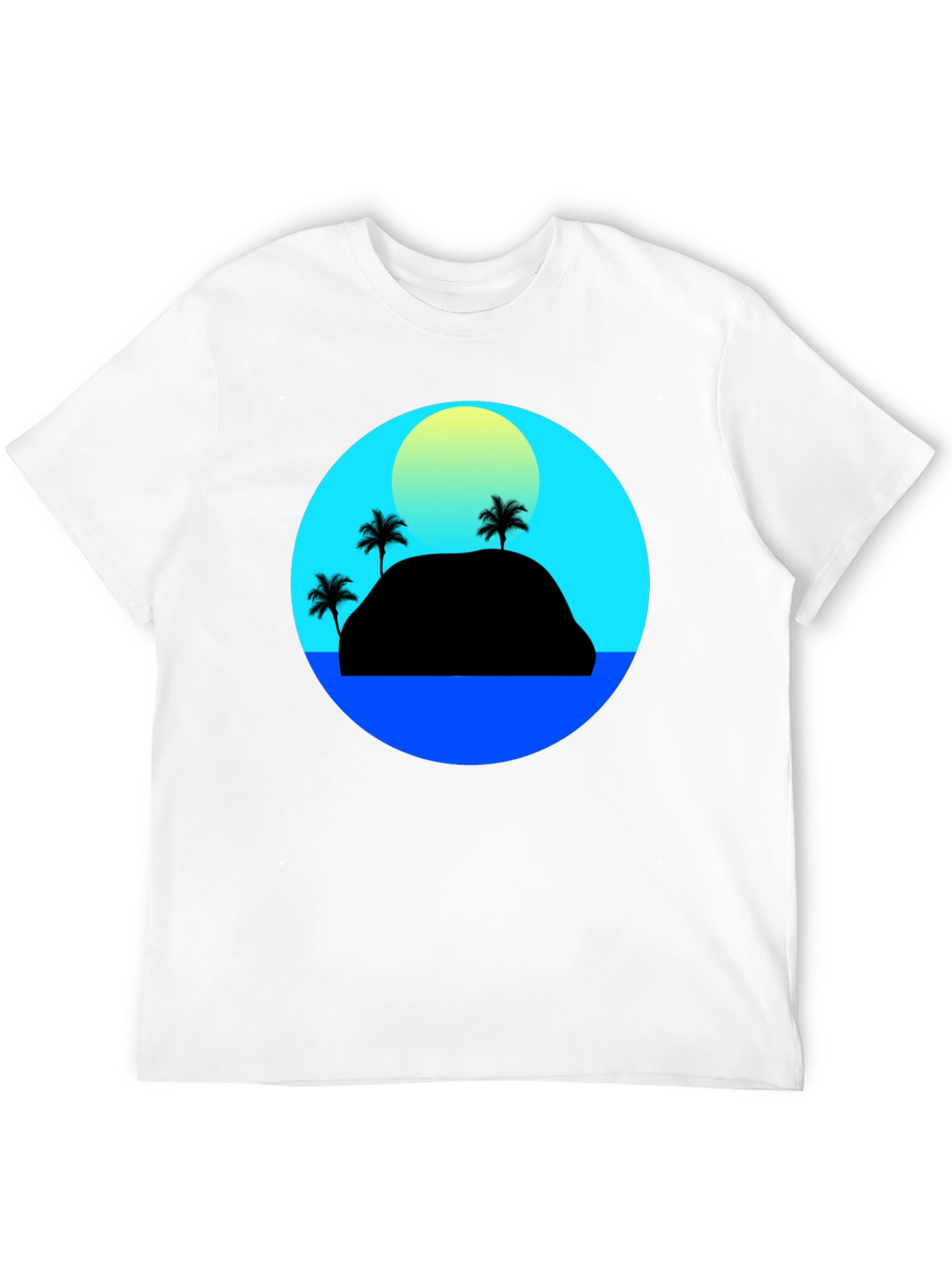 Black Island Sunset Graphic Tee view 12