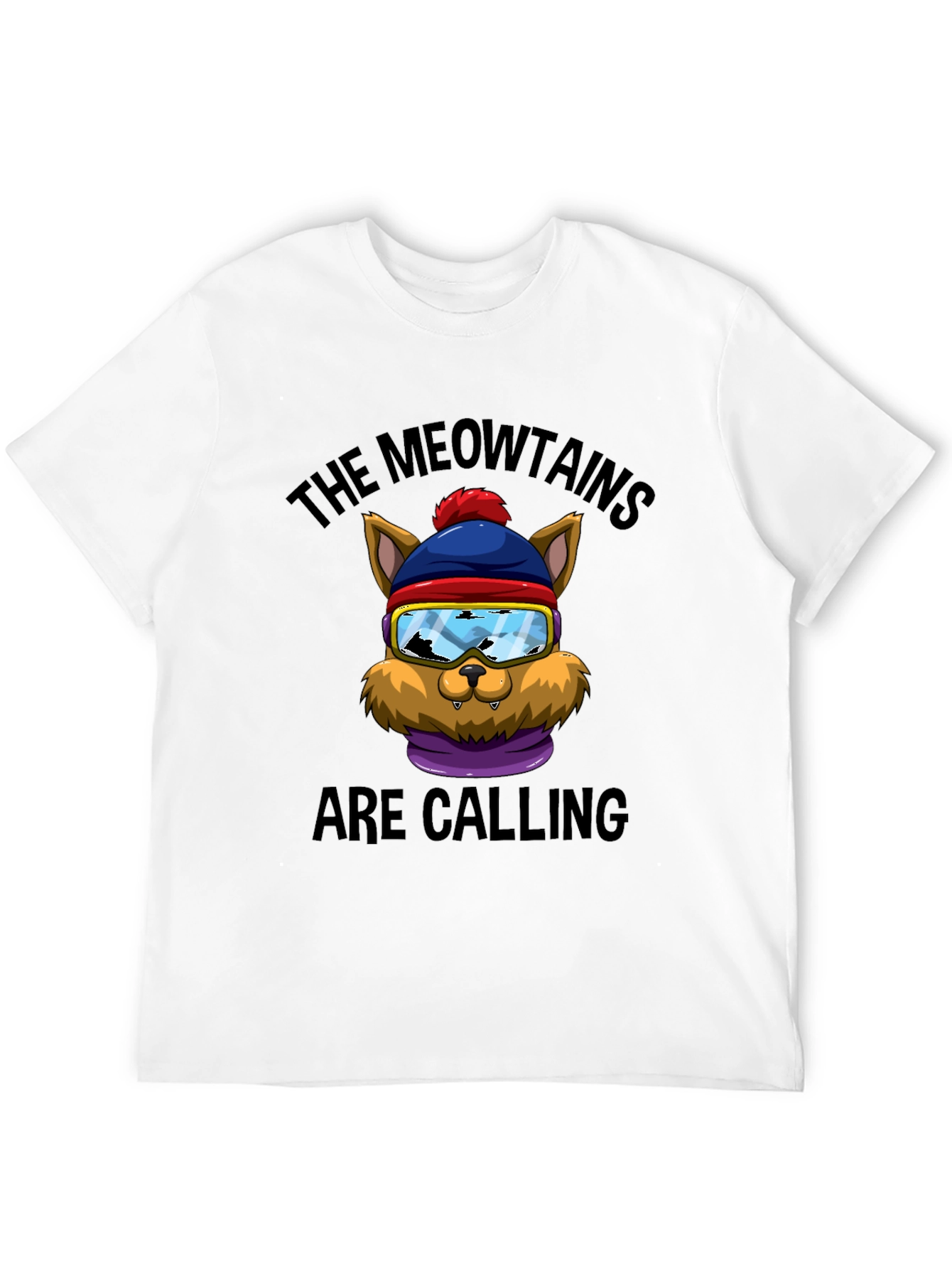 Black Meowtains Are Calling Graphic Tee view 12