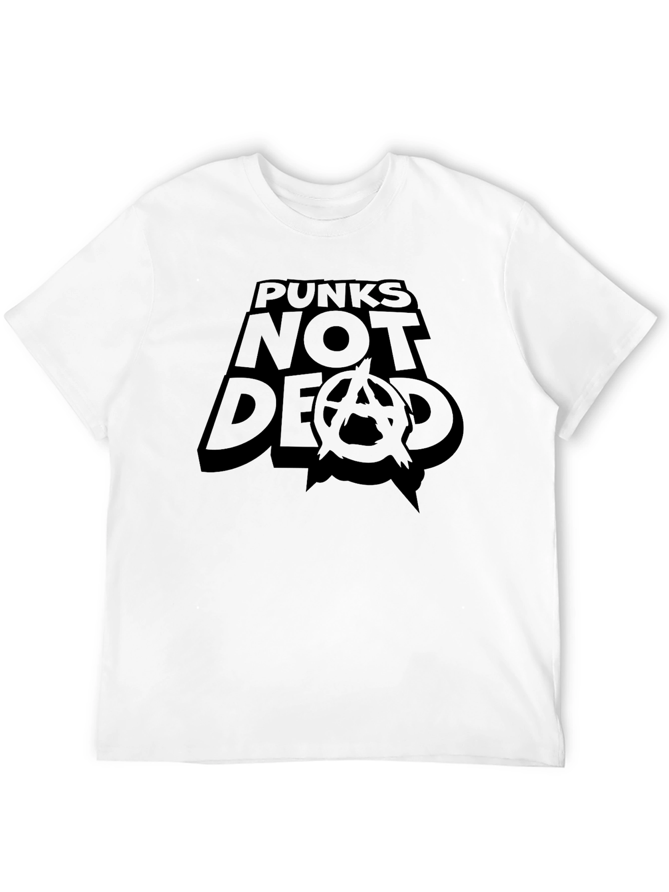 Black Punks Not Dead Graphic T-Shirt view 12