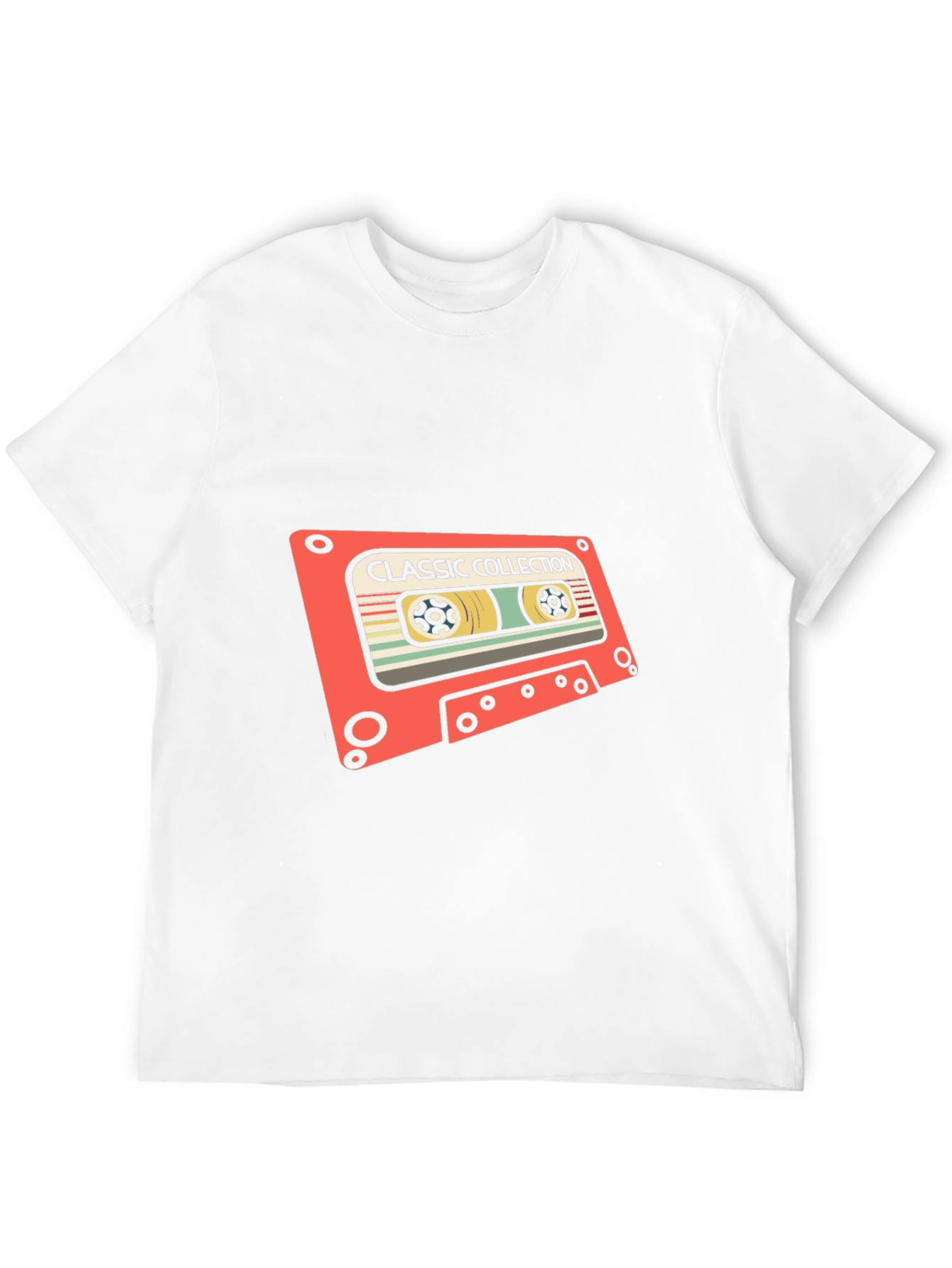 Black Retro Cassette Tape Graphic T-Shirt view 12