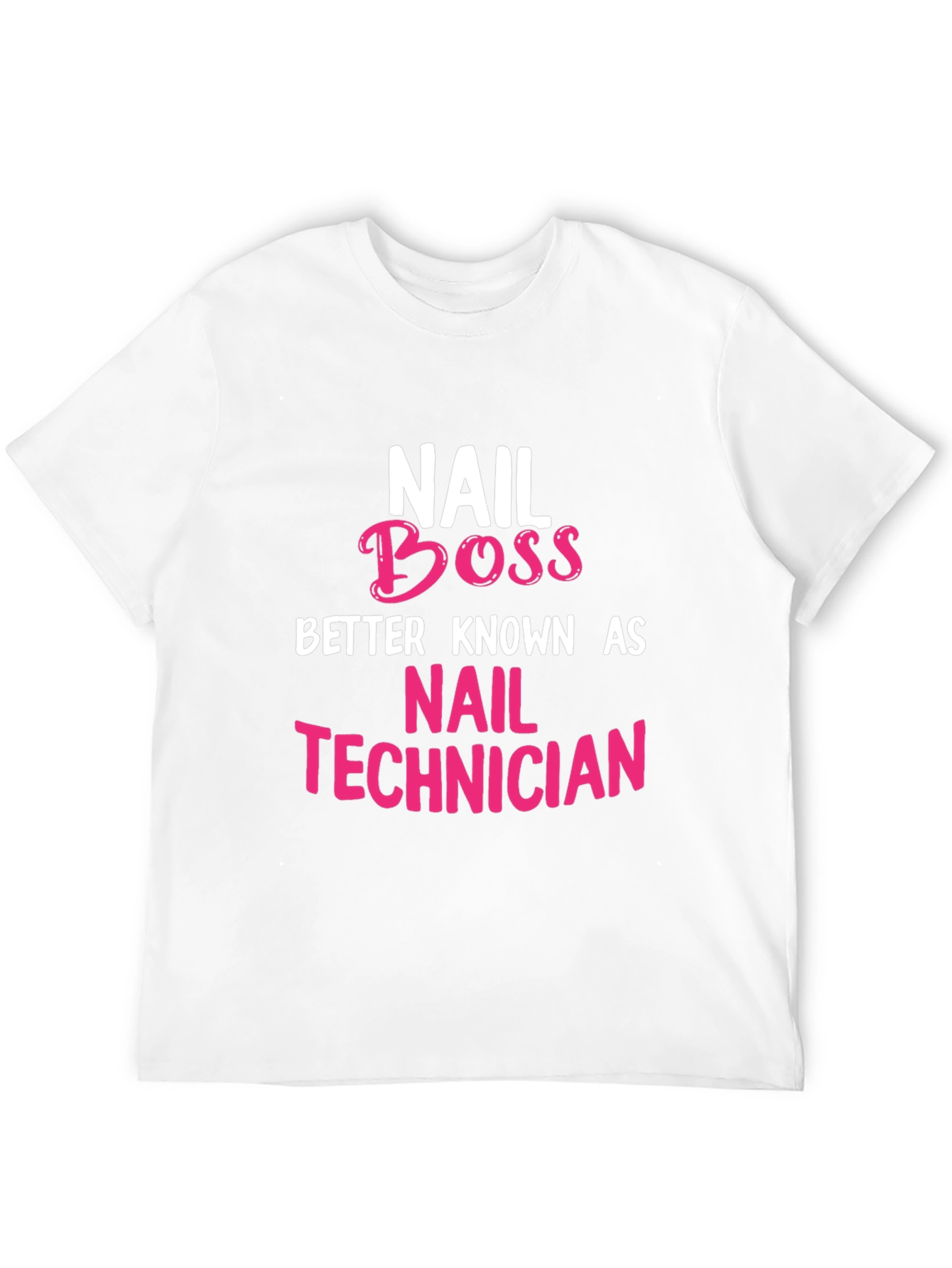 Black Nail Boss T-Shirt - Nail Technician Apparel view 12