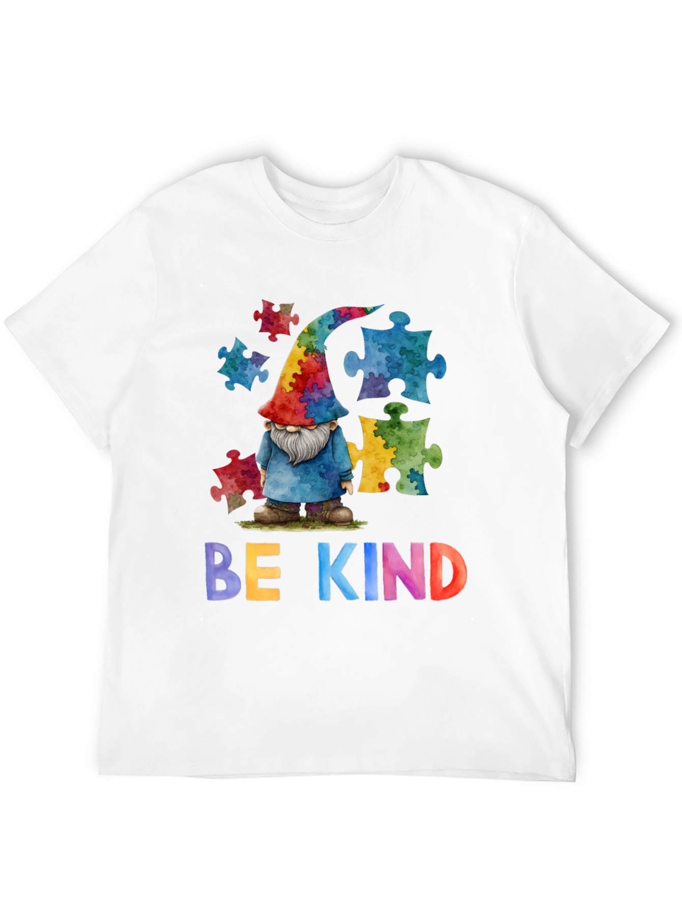 Black Be Kind Autism Awareness T-Shirt view 12