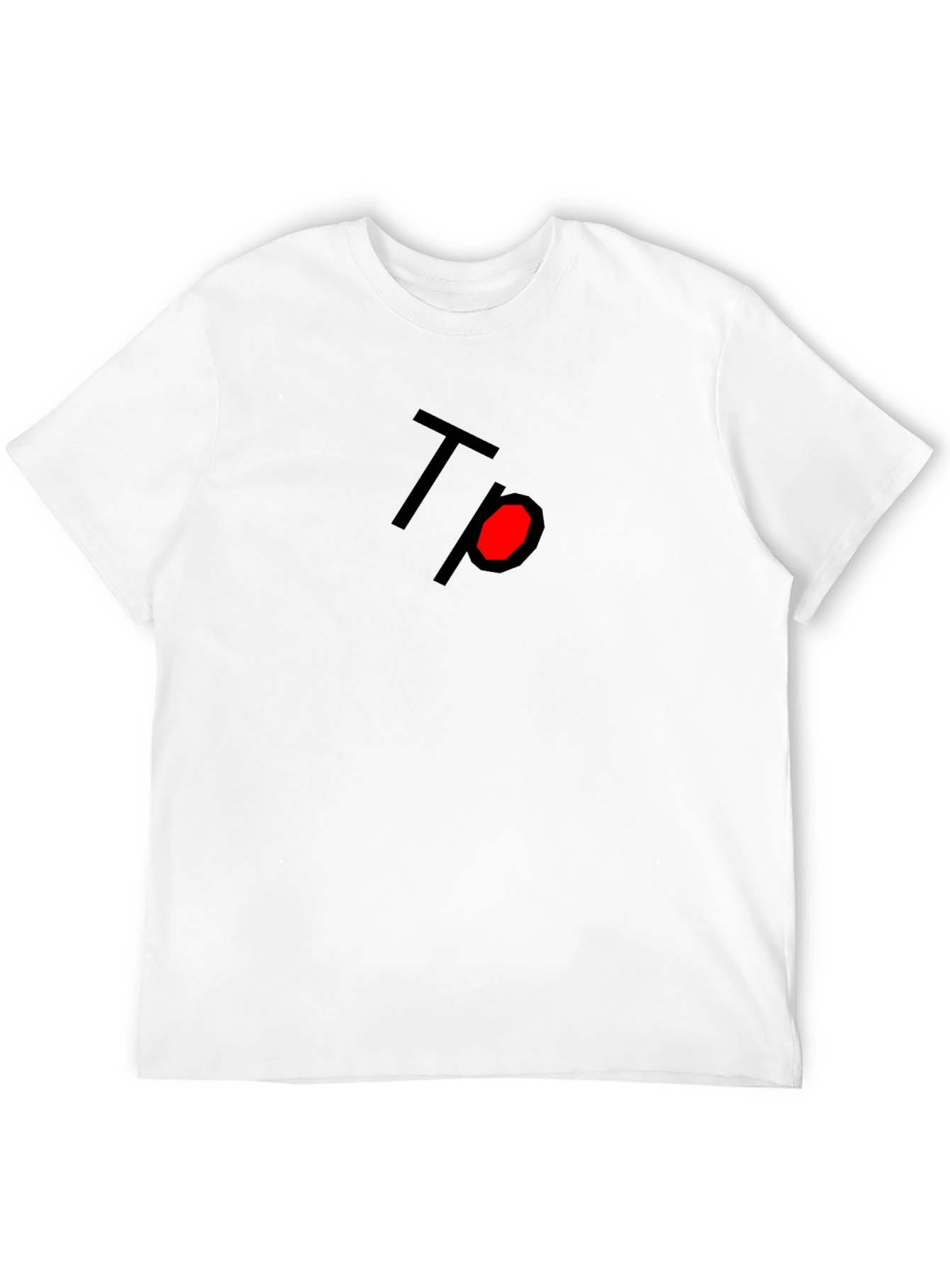 Black Bold Graphic Tee - T with Red Dot view 12