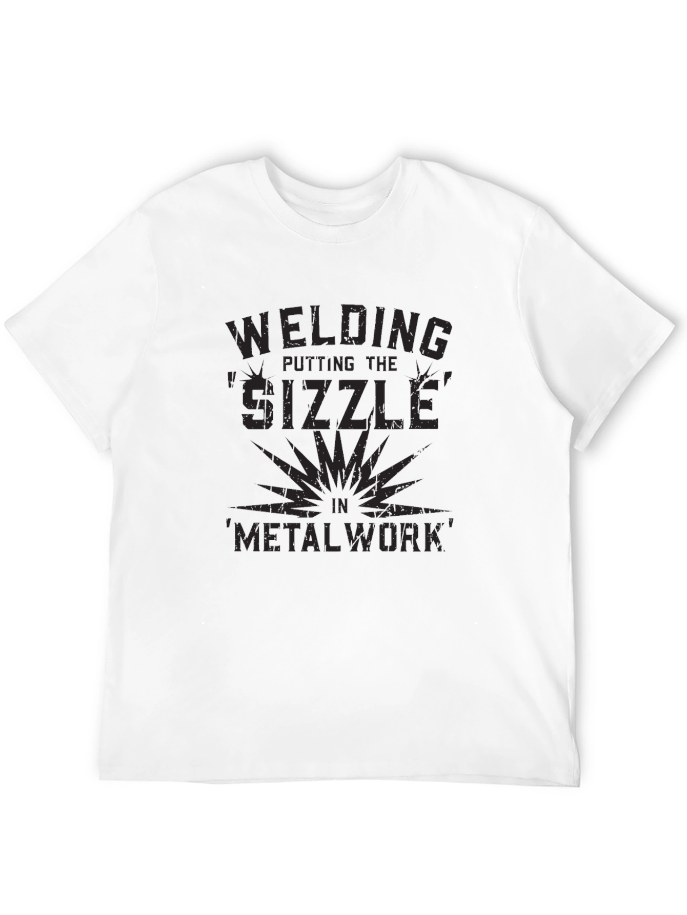 Black Welding 'Sizzle' Metalwork Black T-Shirt view 12