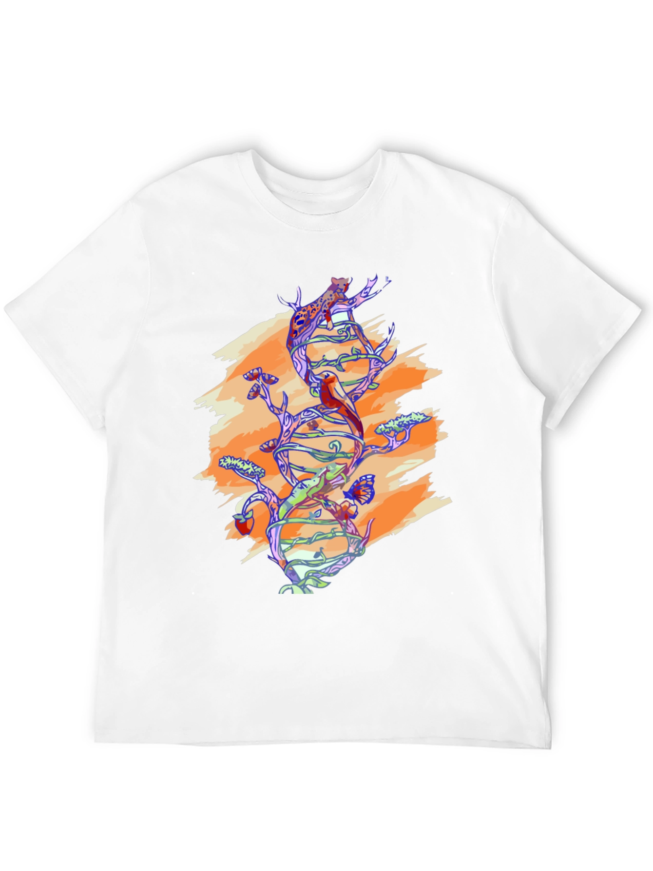 Black Nature DNA Graphic Tee - Black Unisex Shirt view 12