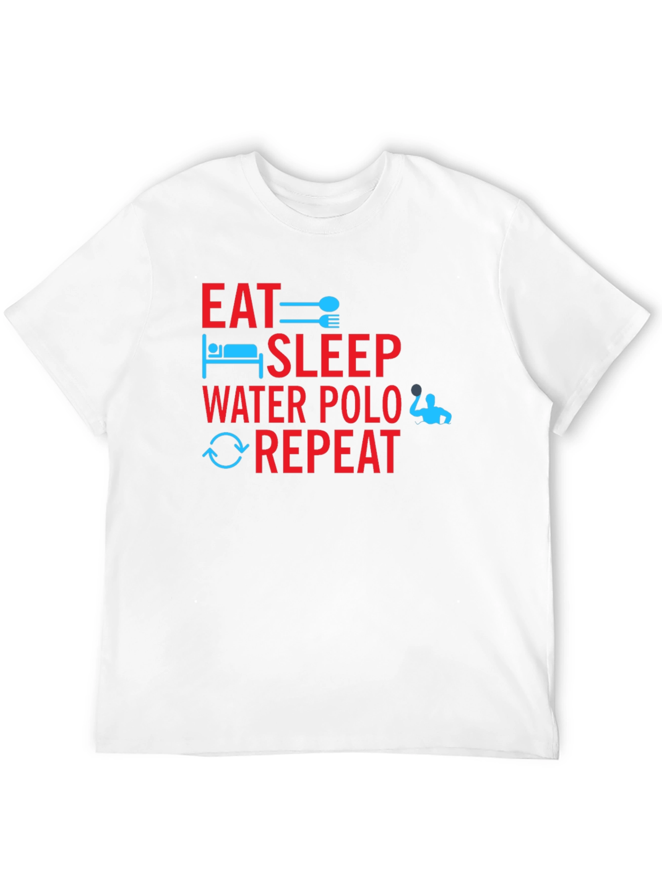 Black Eat Sleep Water Polo Repeat T-Shirt view 12