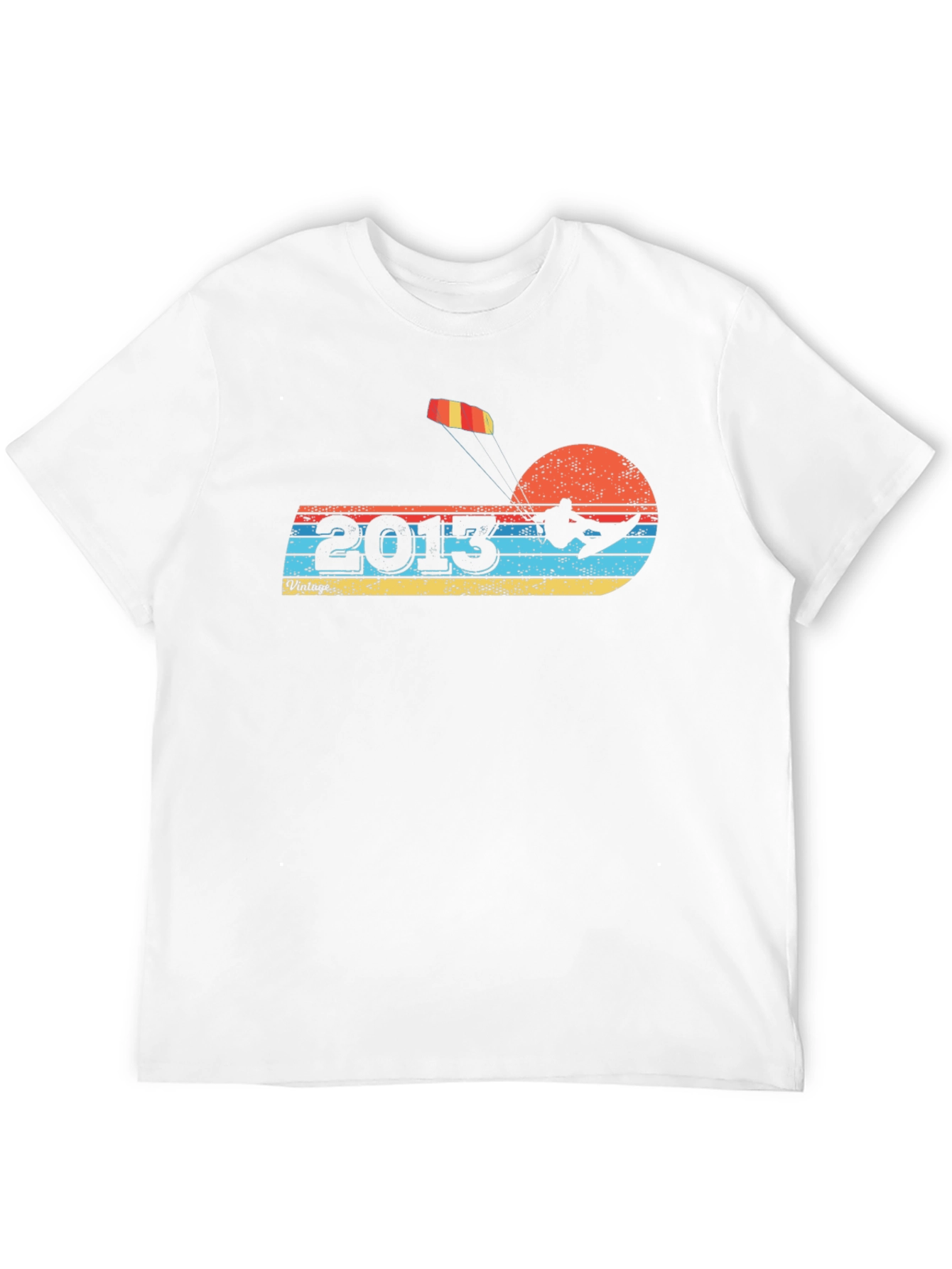Black Vintage 2013 Kitesurfing T-Shirt view 12