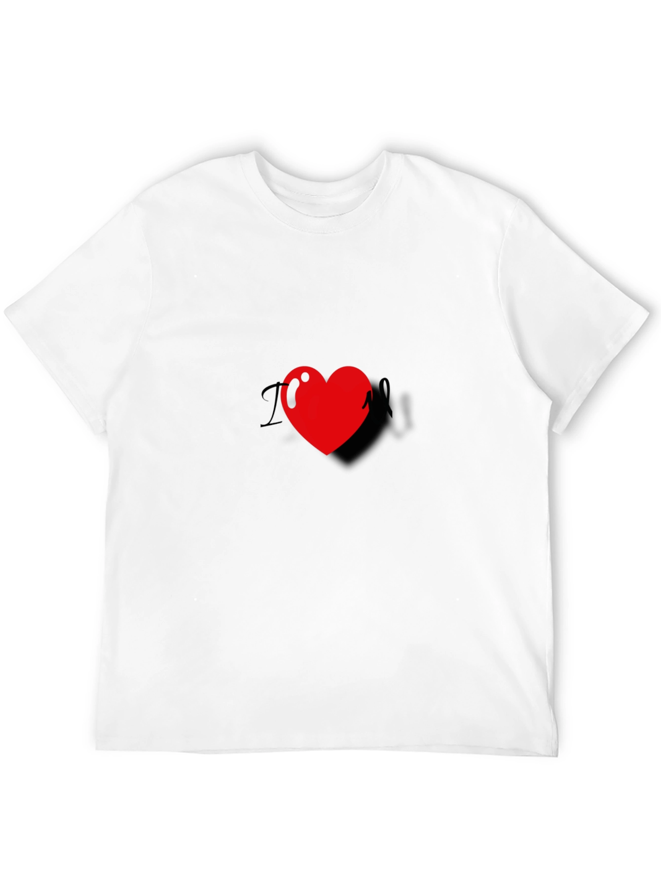 Black I Heart Black T-Shirt - Casual Fashion Tee view 12
