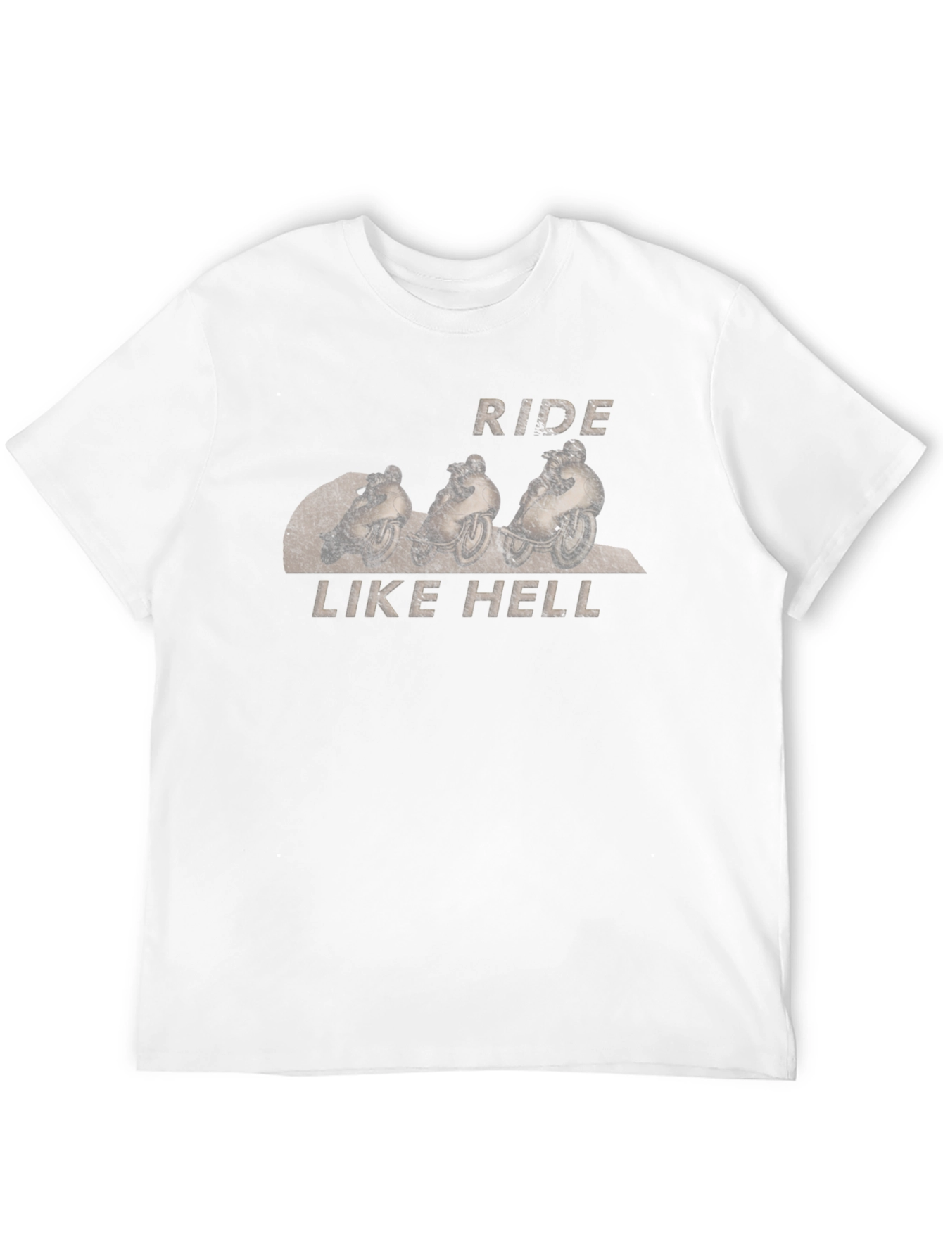 Black Ride Like Hell Graphic Tee - Men's Black T-Shirt view 12
