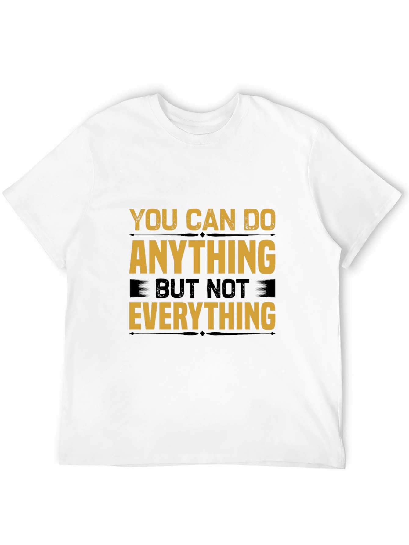 Black Motivational T-Shirt: You Can Do Anything Tee view 12
