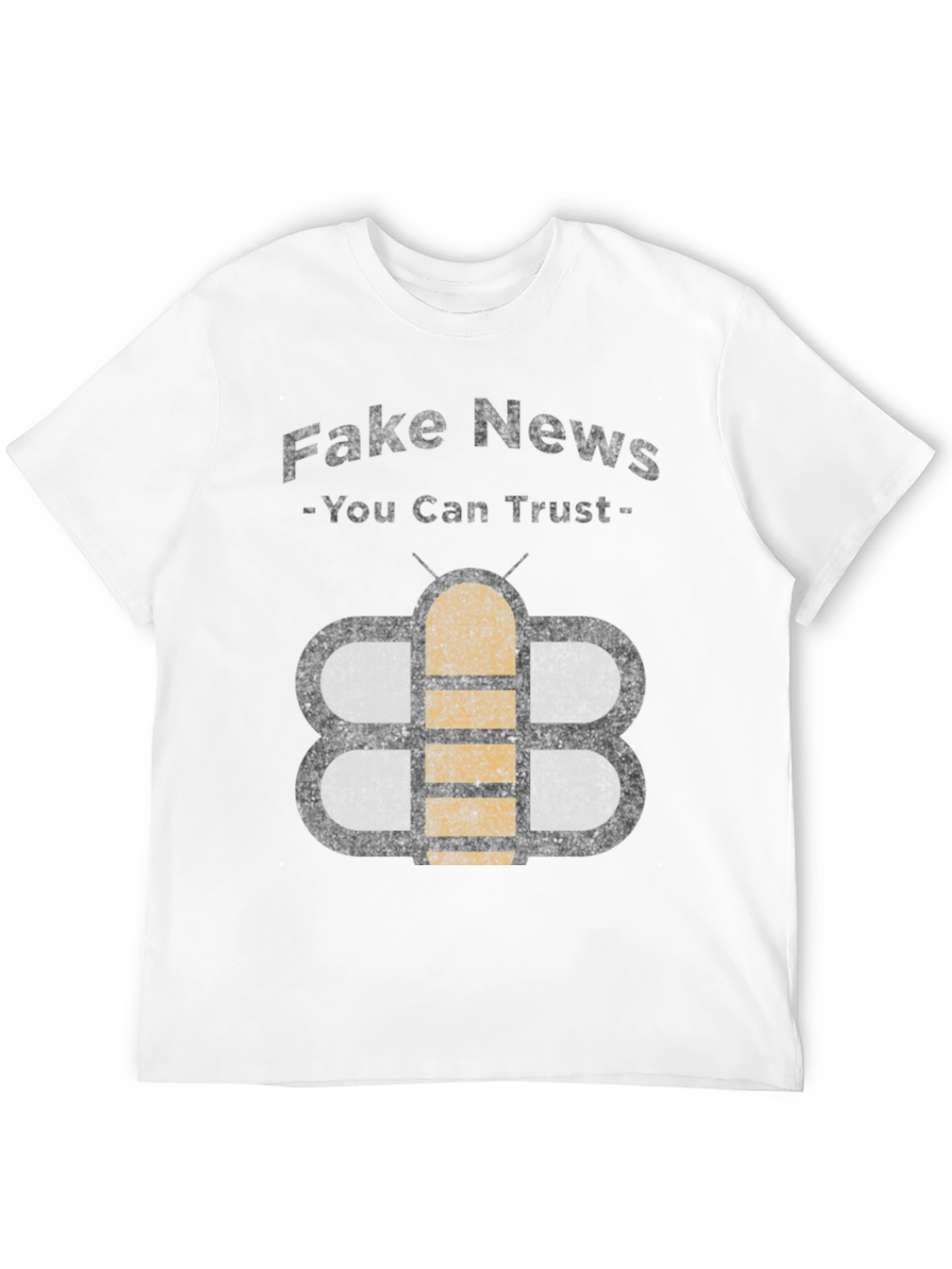 Black Fake News You Can Trust Humor Graphic Tee view 12