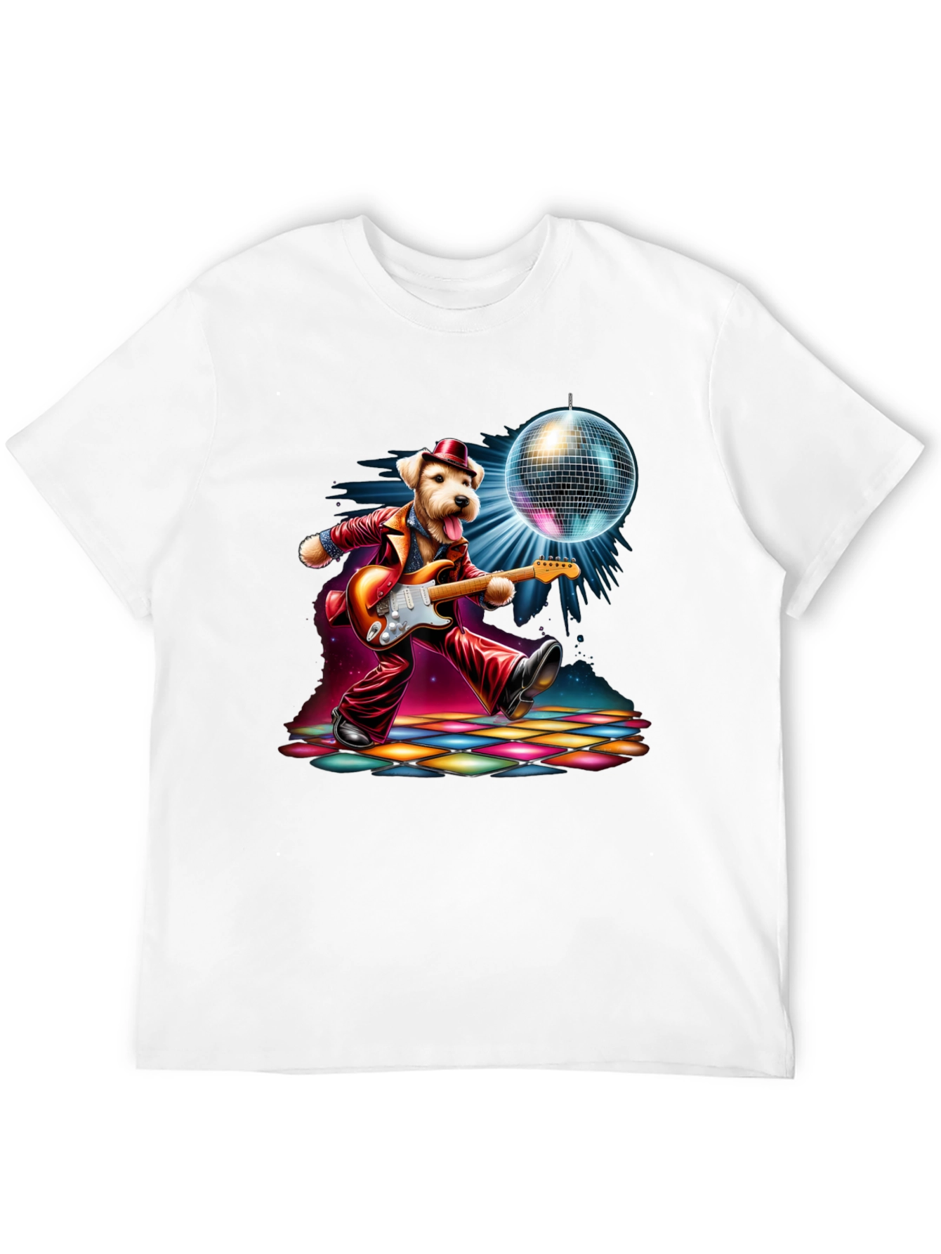 Black Disco Dog T-Shirt view 12