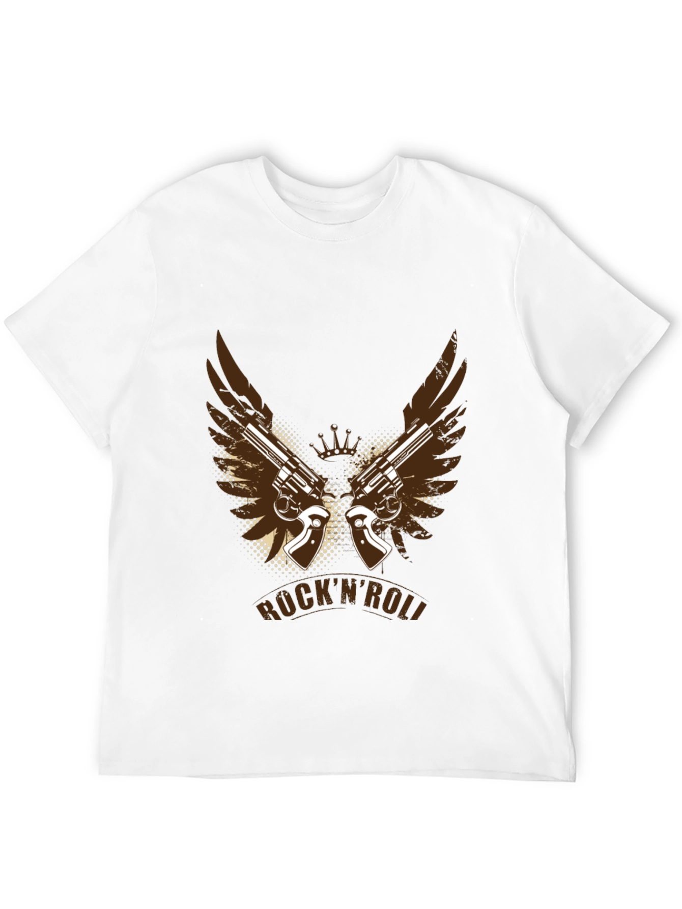 Black Rock'n'Roll Guns T-Shirt - Cool Graphic Tee view 12