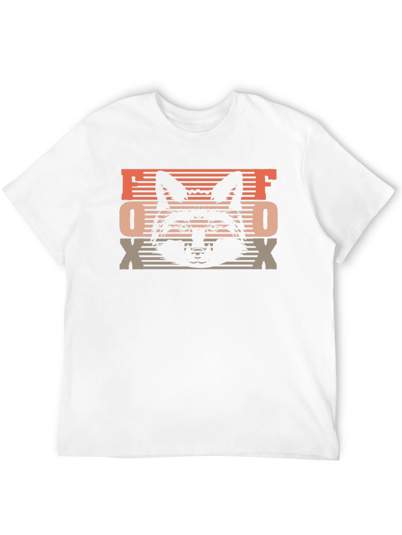 Black Retro Fox Graphic Tee - Black Cotton Blend view 12