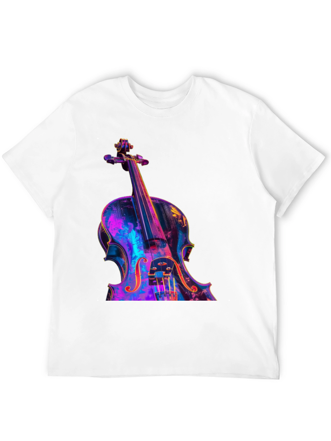 Black Violin Graphic Tee - Musician's Black T-Shirt view 12