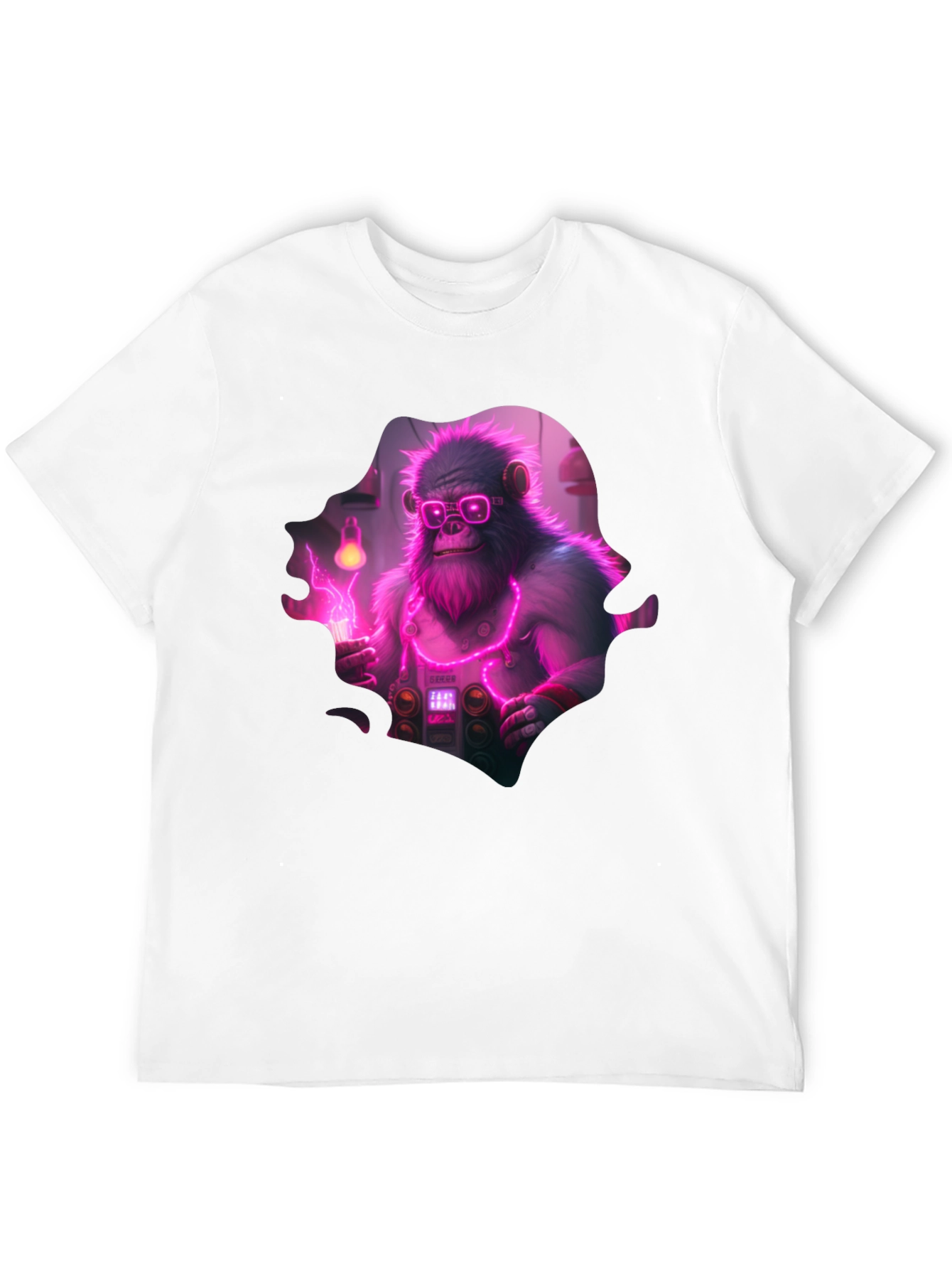 Black Monkey Scientist Graphic Tee view 12