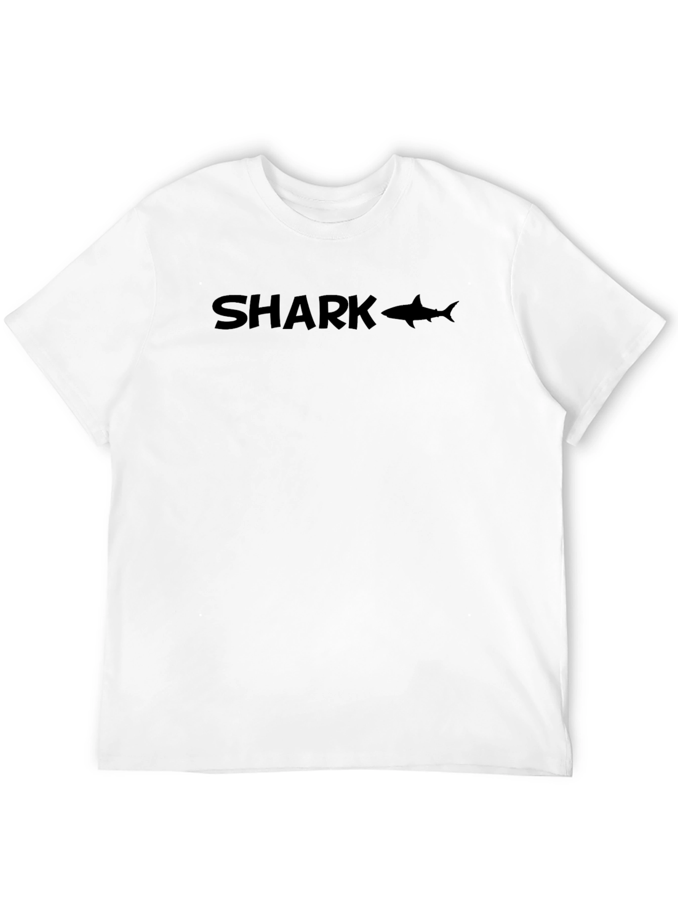 Black Black Shark Graphic Tee - Men's Stylish Crew Neck view 12