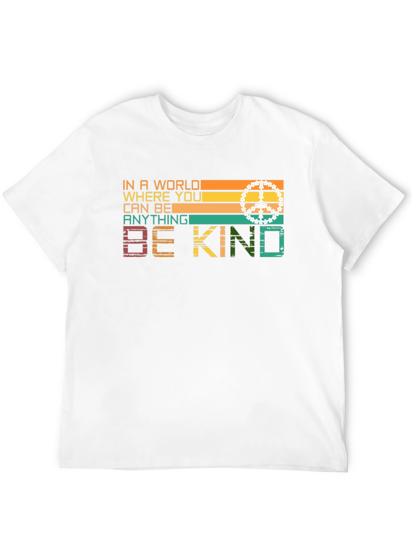 Black Be Kind Retro Style Graphic T-Shirt view 12