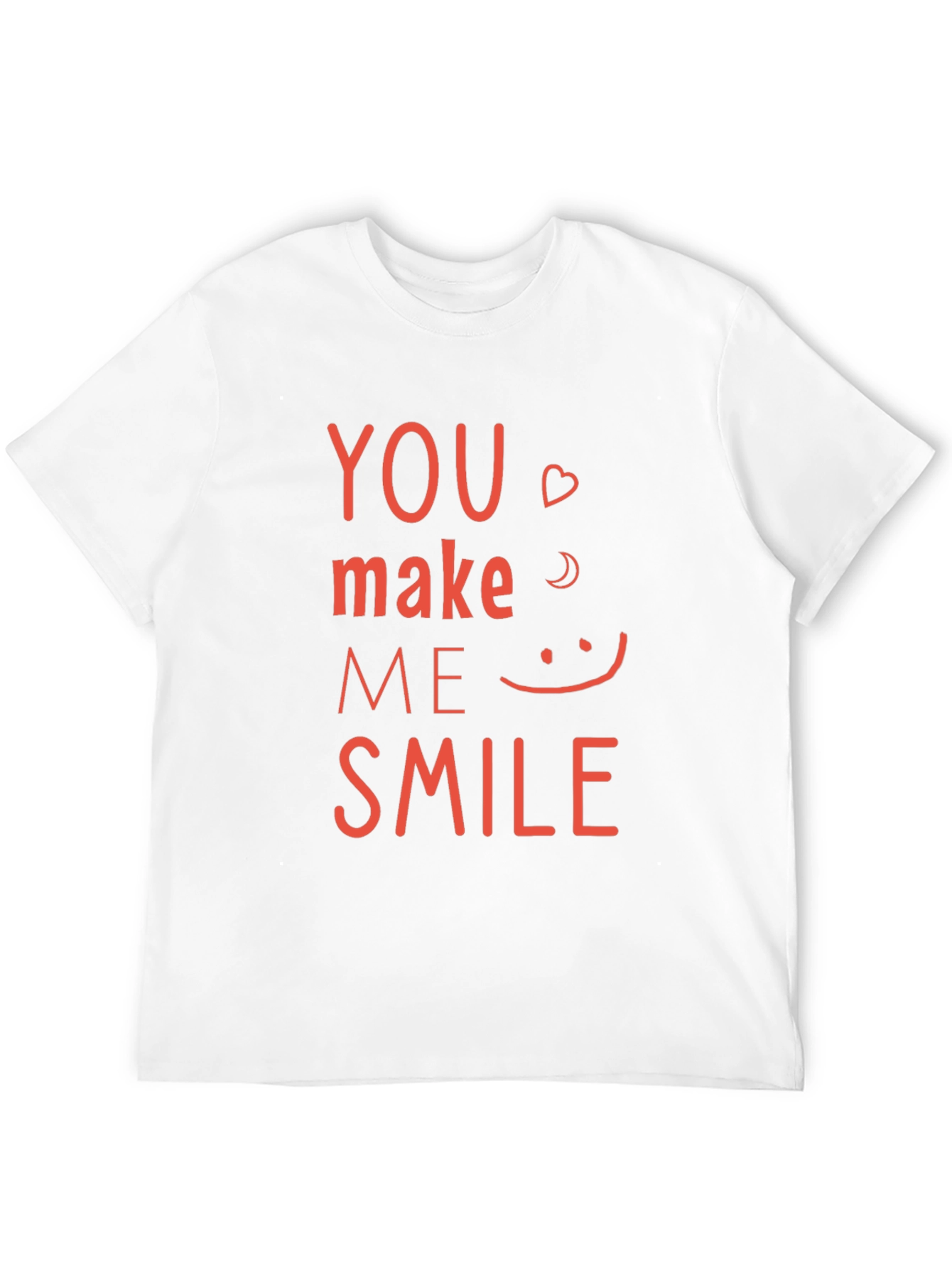 Black You Make Me Smile Graphic Tee - Black Cotton Shirt view 12