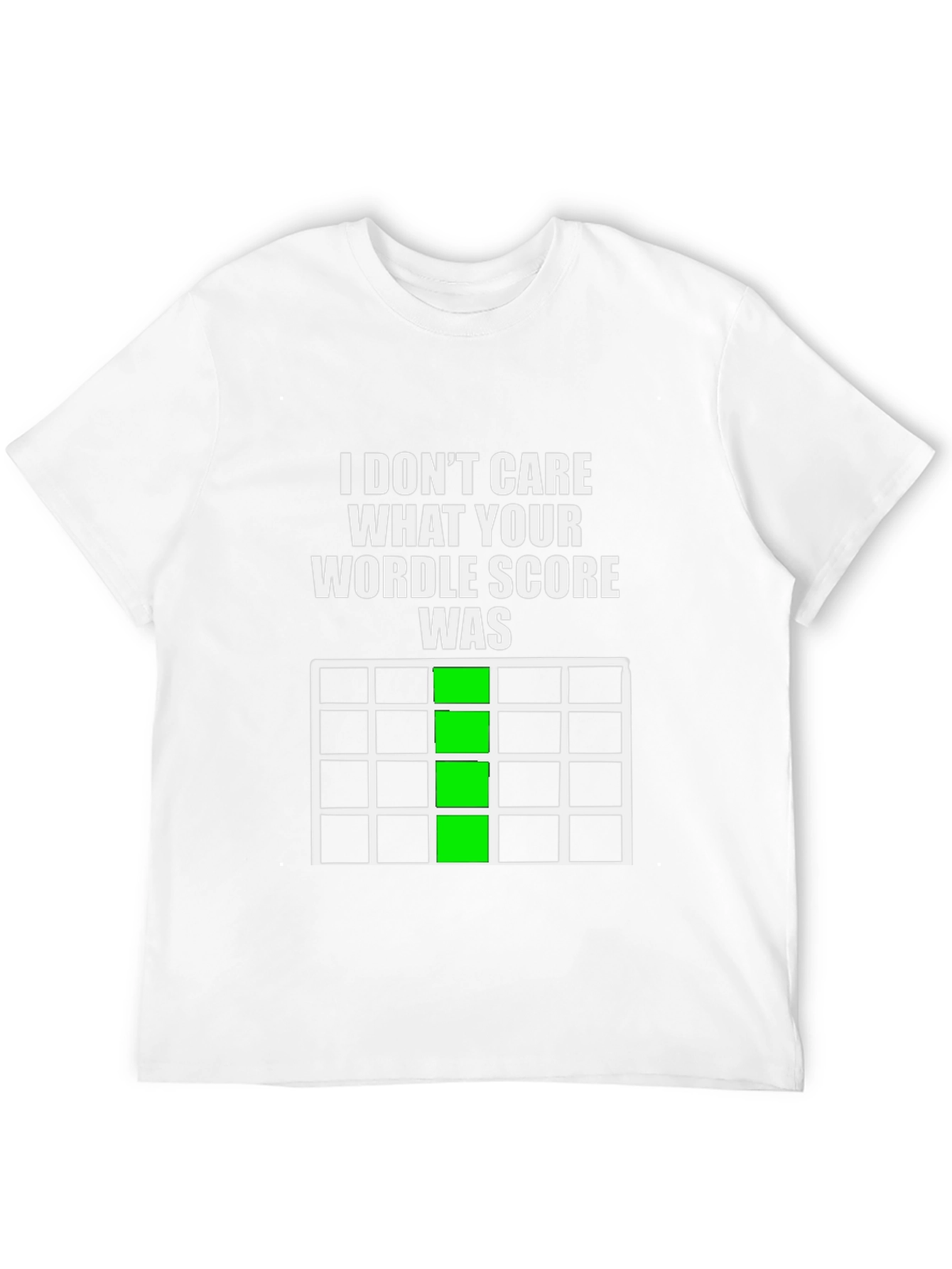 Black Funny Wordle Score Graphic T-Shirt view 12