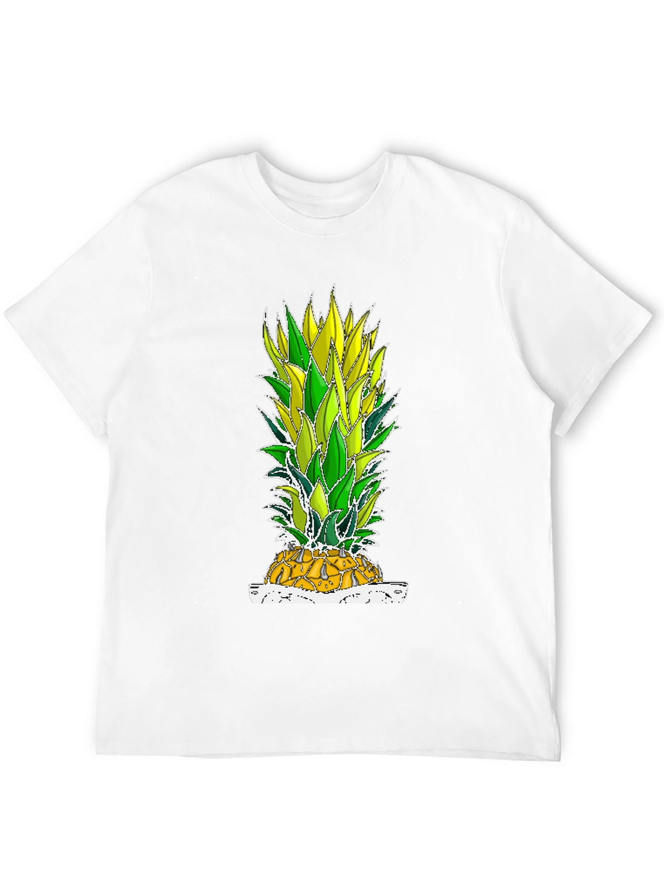 Black Pineapple Graphic Tee - Tropical Fruit T-Shirt view 12