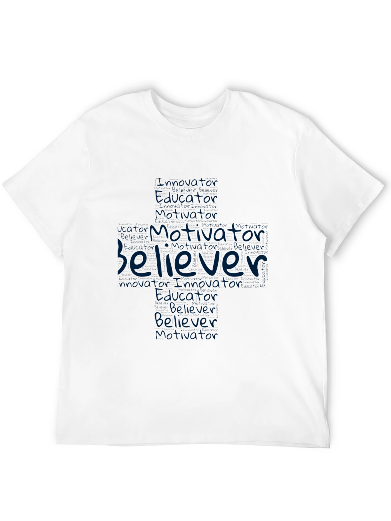 Black Motivator Believer Graphic Tee view 12