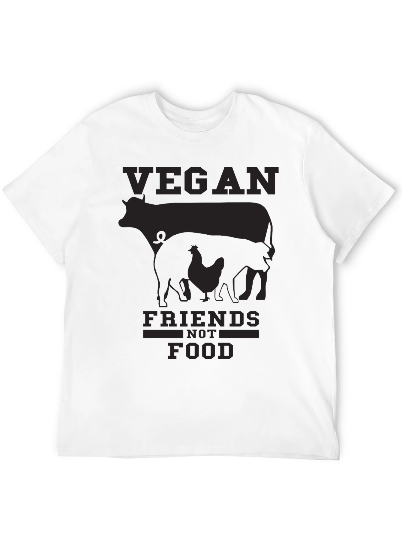 Vegan Friends Not Food T-Shirt - 12
