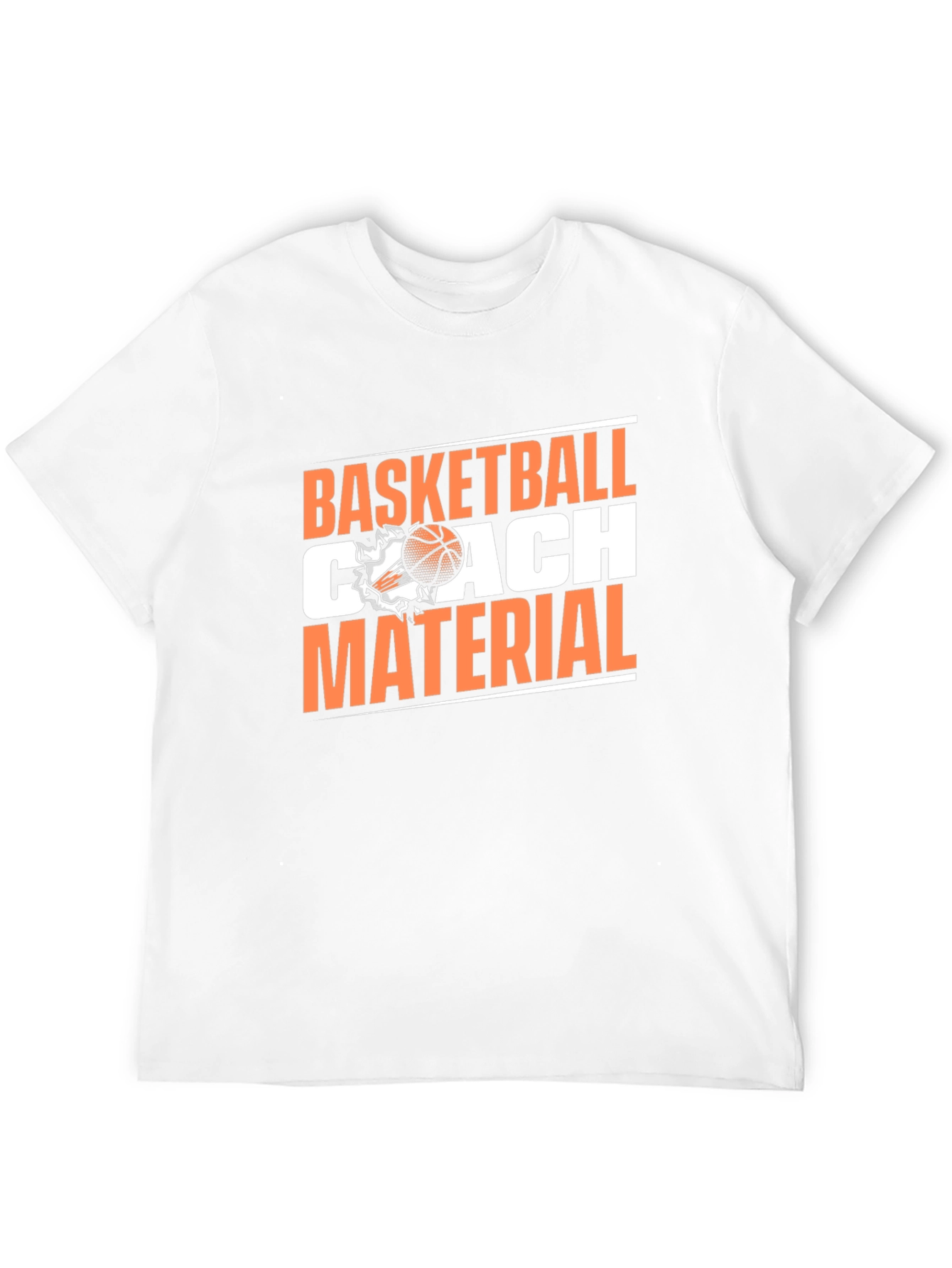 Black Basketball Coach Material T-Shirt - Black Tee view 12