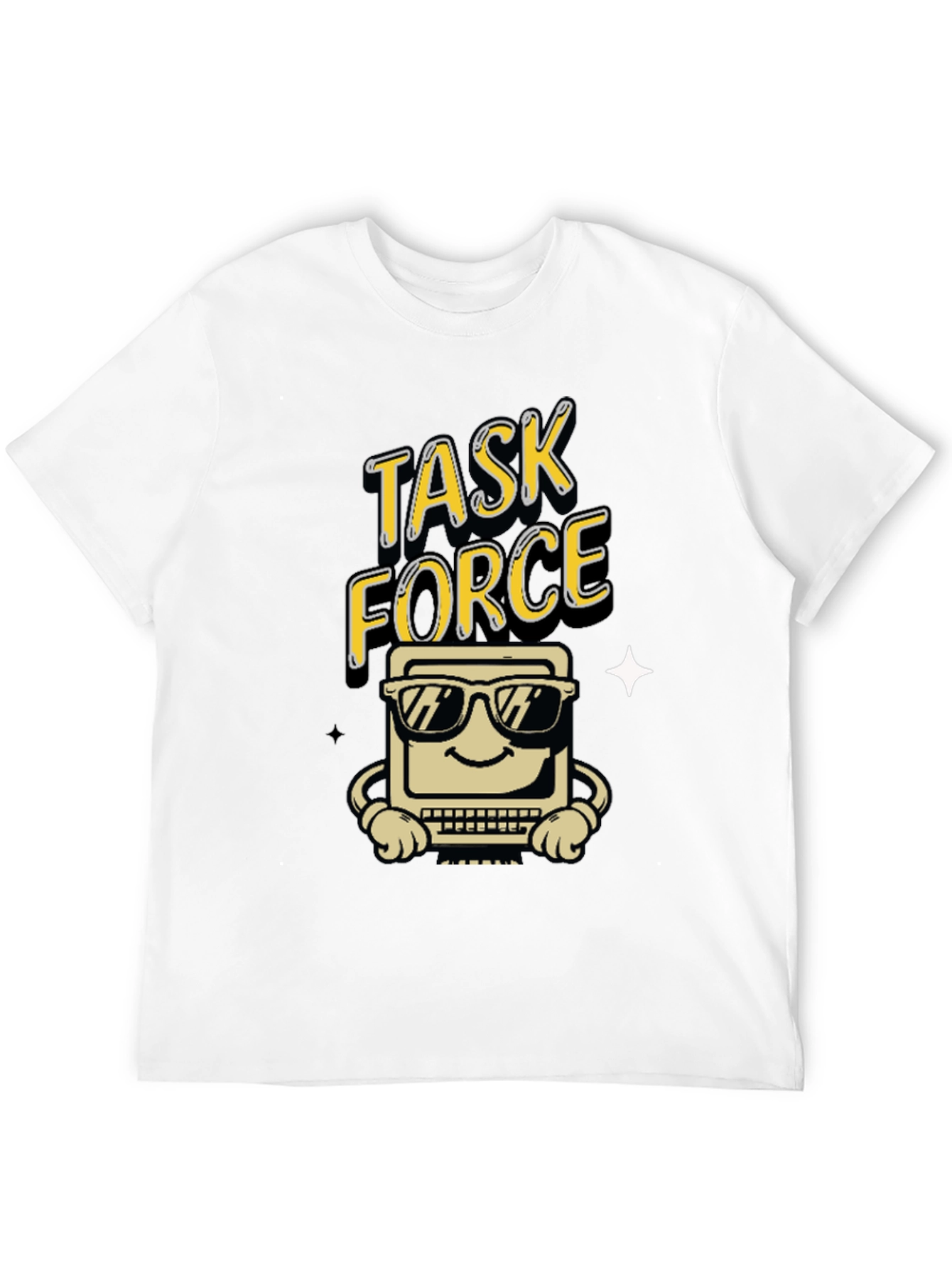 Black Task Force Computer Graphic Tee - Black view 12