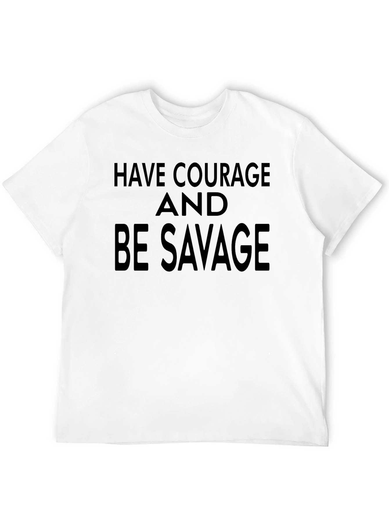 Black Courage & Savage Graphic Tee - Bold Black Shirt view 12